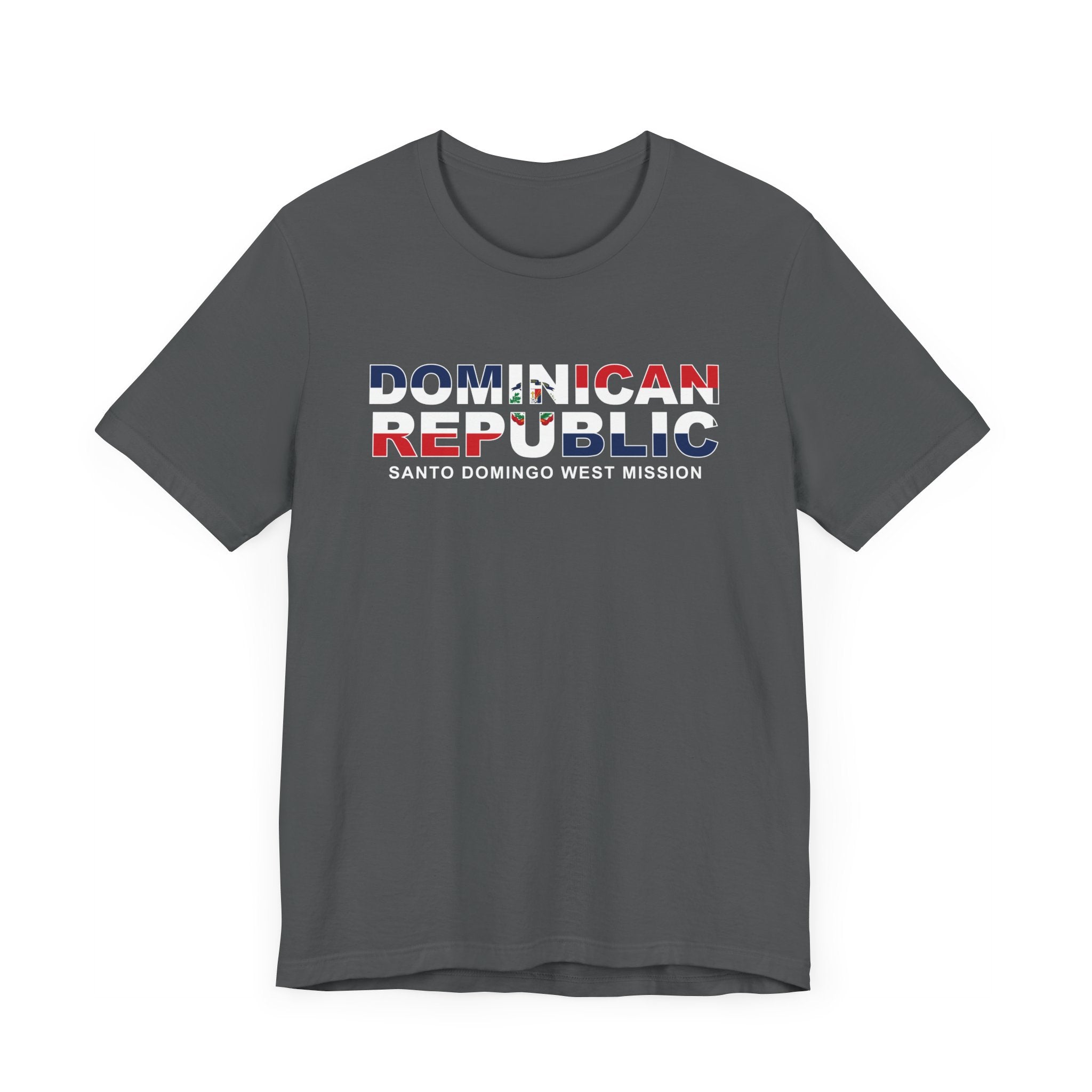 Dominican Republic Santo Domingo West Mission Flag Title T-shirt - Mission Wishlist - LDS Missionary Gift Store