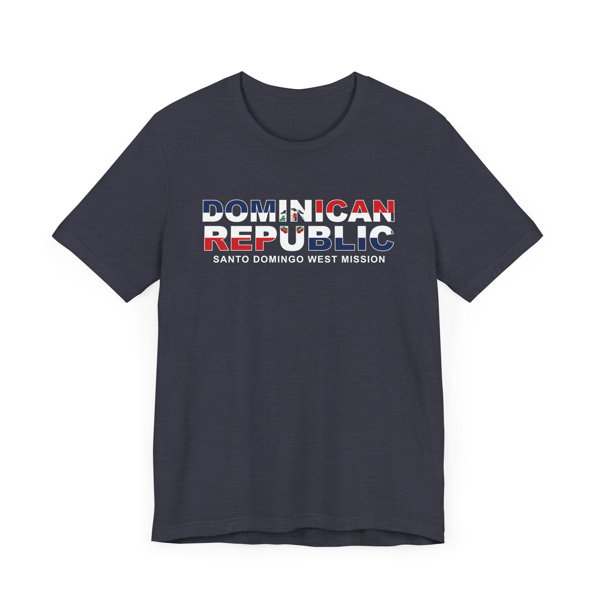 Dominican Republic Santo Domingo West Mission Flag Title T-shirt - Mission Wishlist - LDS Missionary Gift Store