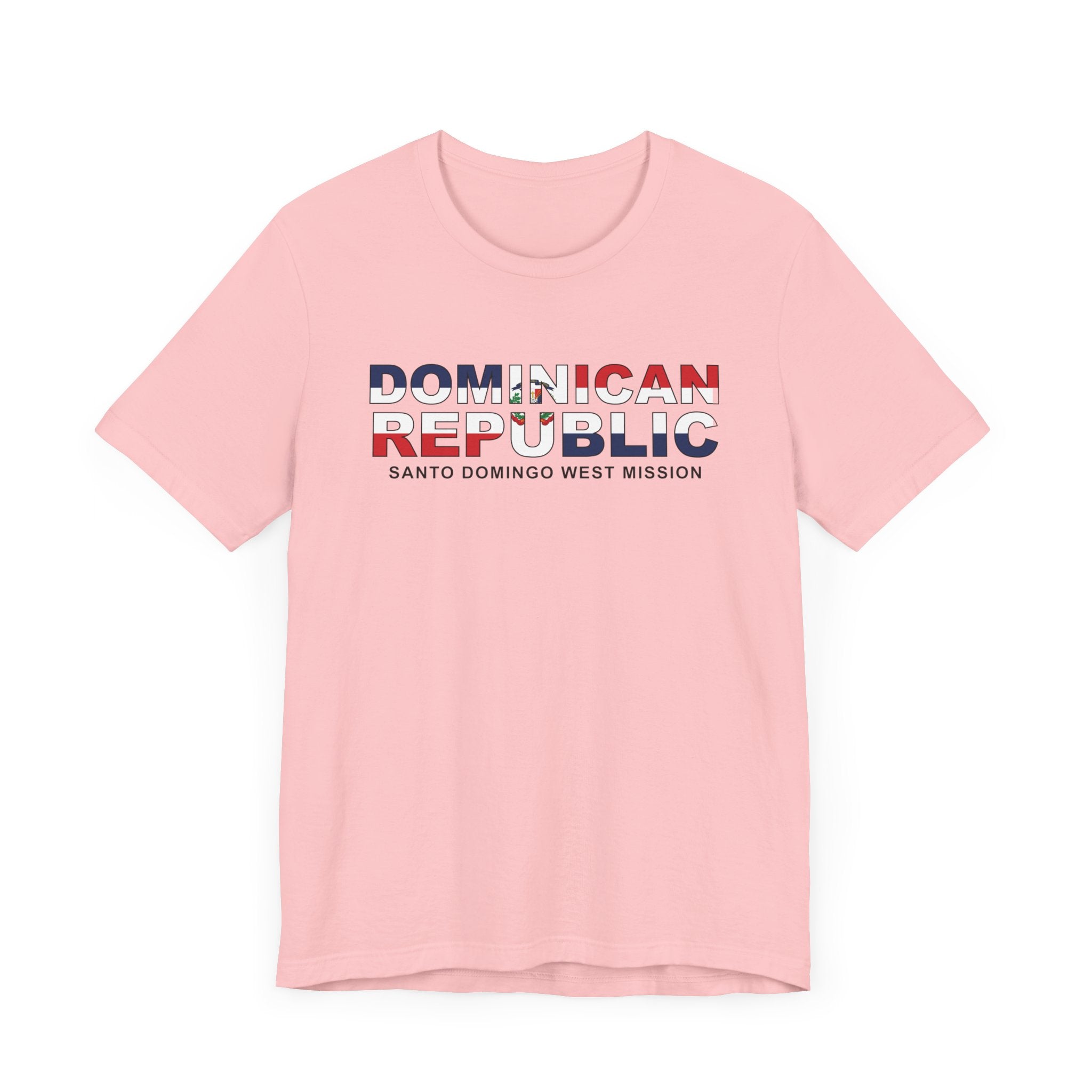Dominican Republic Santo Domingo West Mission Flag Title T-shirt - Mission Wishlist - LDS Missionary Gift Store