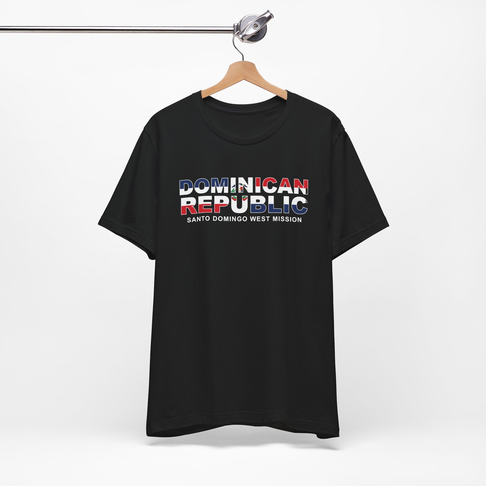 Dominican Republic Santo Domingo West Mission Flag Title T-shirt - Mission Wishlist - LDS Missionary Gift Store
