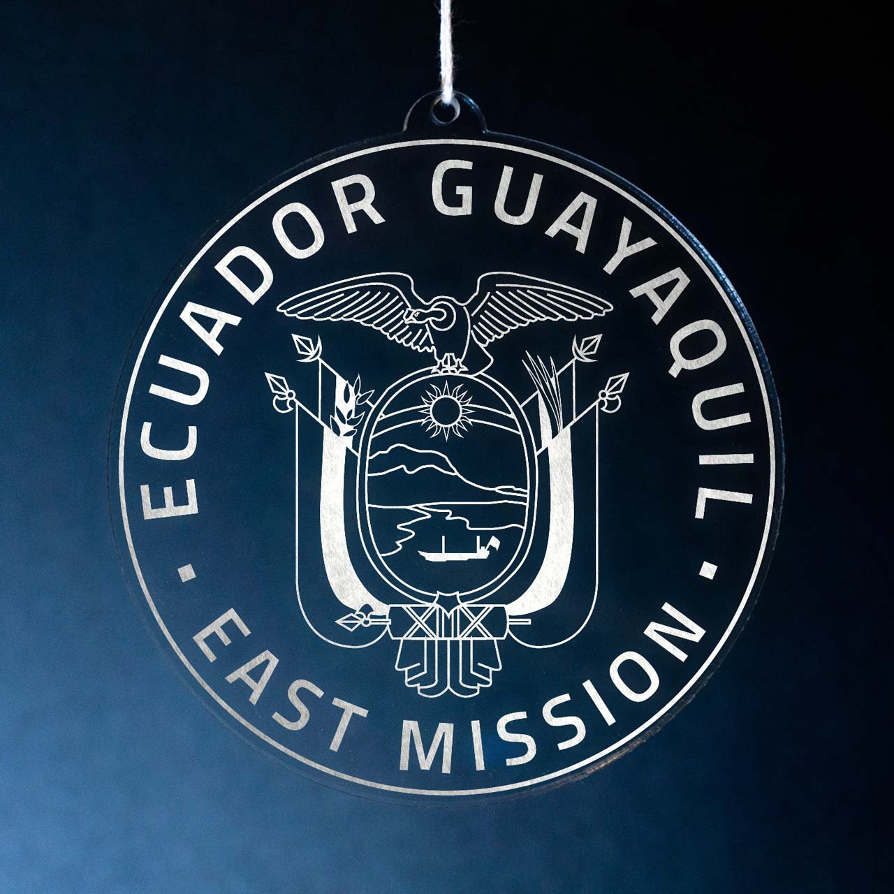 Ecuador Guayaquil East Mission Christmas Ornament - Latter-Day Saint LDS Missionary Gift - Book of Mormon
