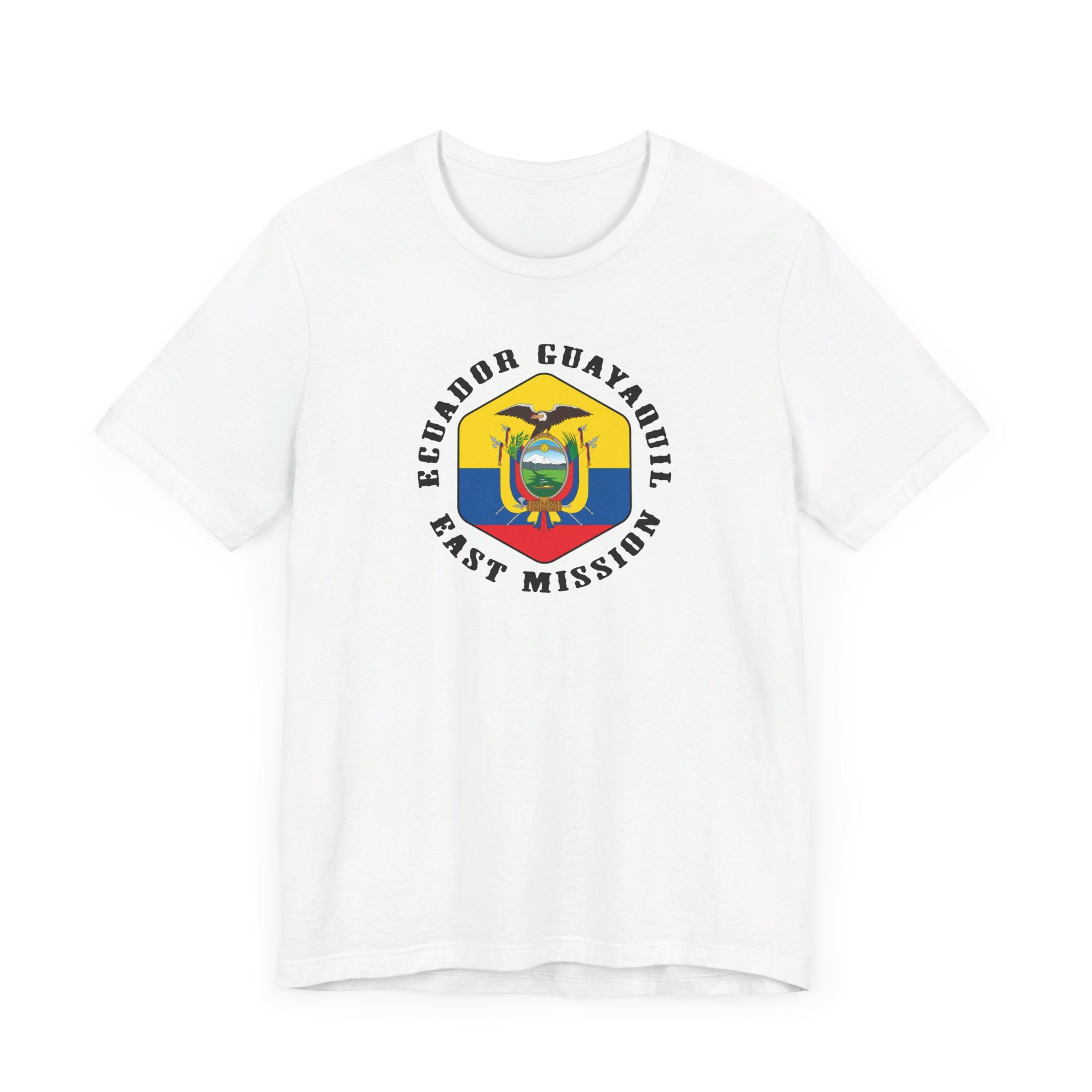 Ecuador Guayaquil East Mission Hexagonal Flag T-shirt - Mission Wishlist - LDS Missionary Gift Store