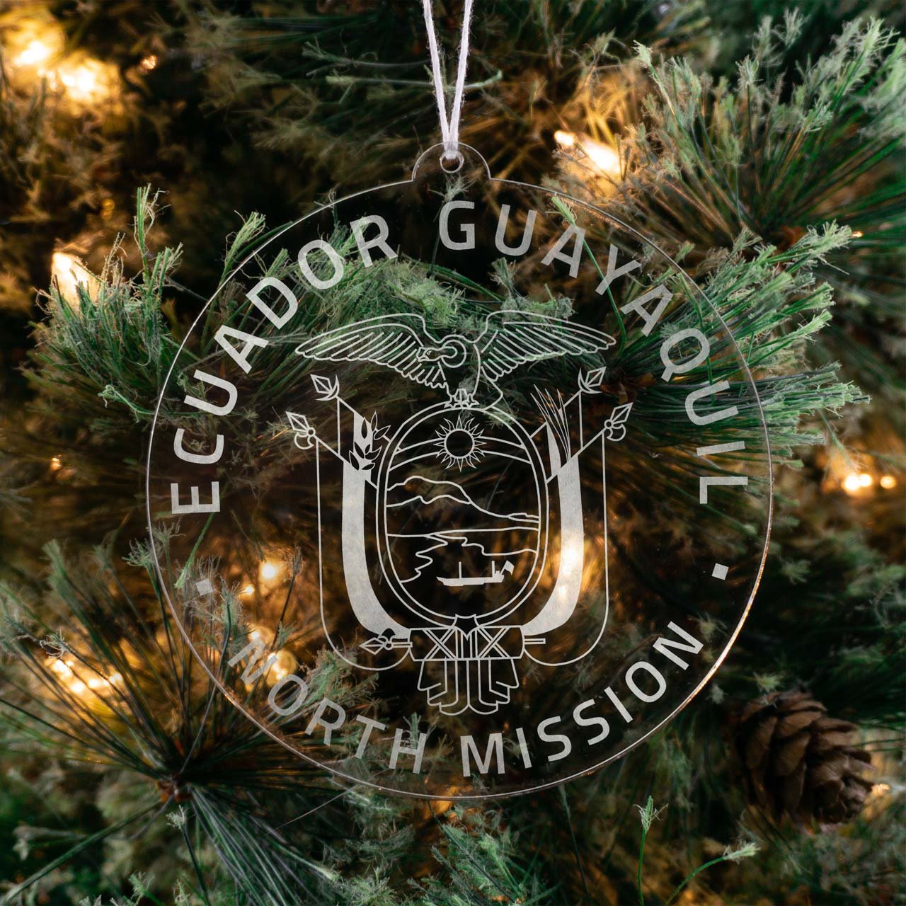 Ecuador Guayaquil North Mission Christmas Ornament - Latter-Day Saint LDS Missionary Gift - Book of Mormon