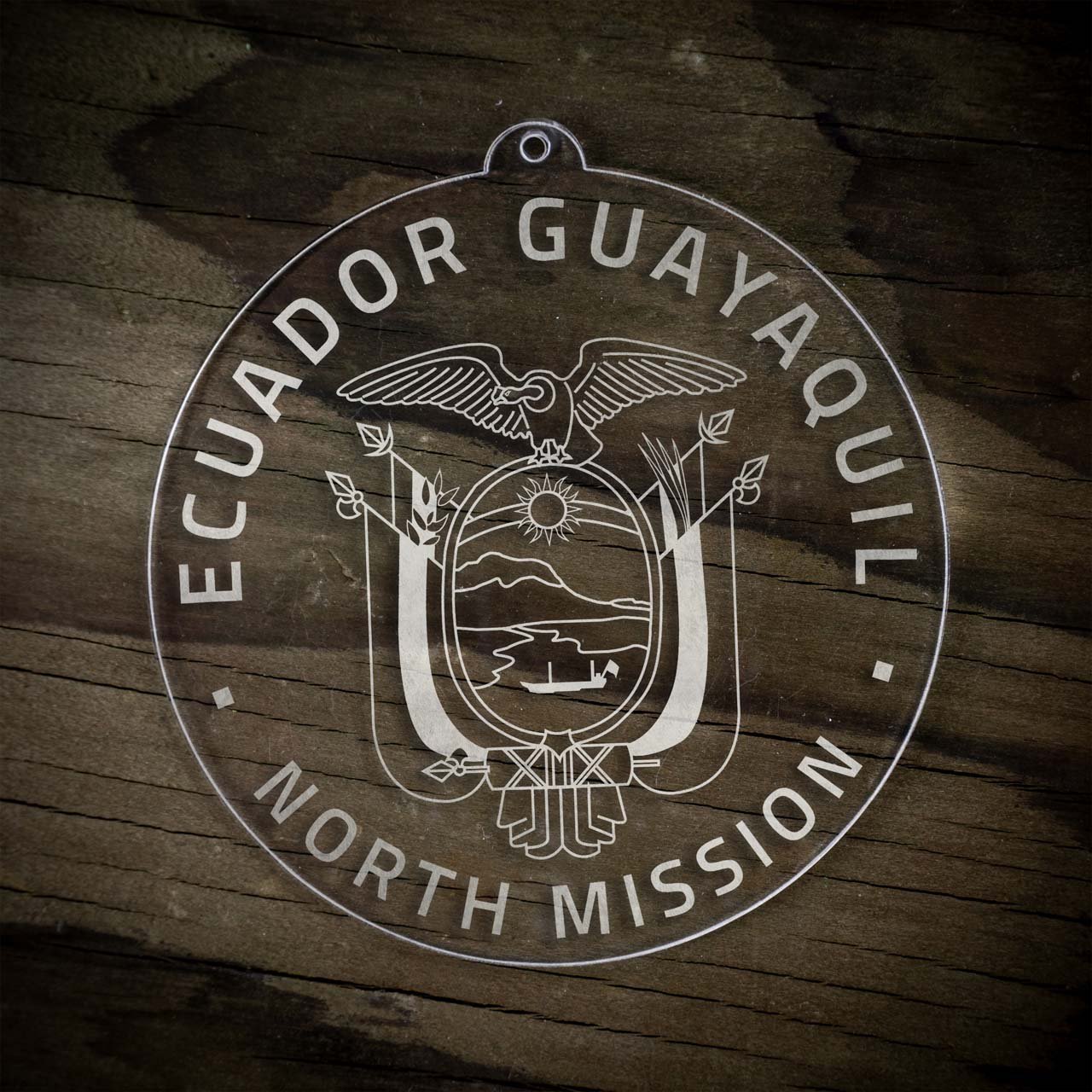 Ecuador Guayaquil North Mission Christmas Ornament - Latter-Day Saint LDS Missionary Gift - Book of Mormon