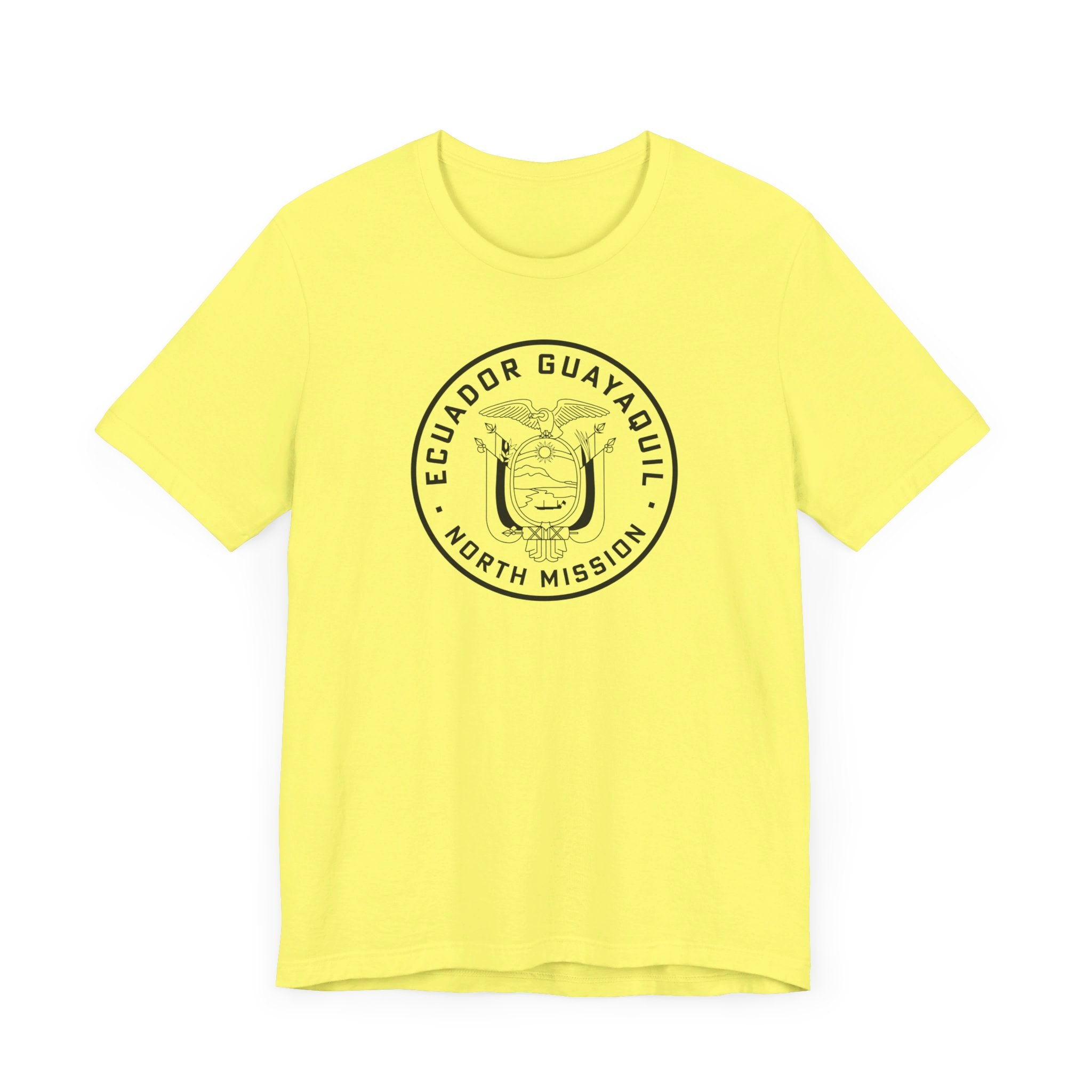Ecuador Guayaquil North Mission Circular Monochrome Logo T-Shirt - Mission Wishlist - LDS Missionary Gift Store