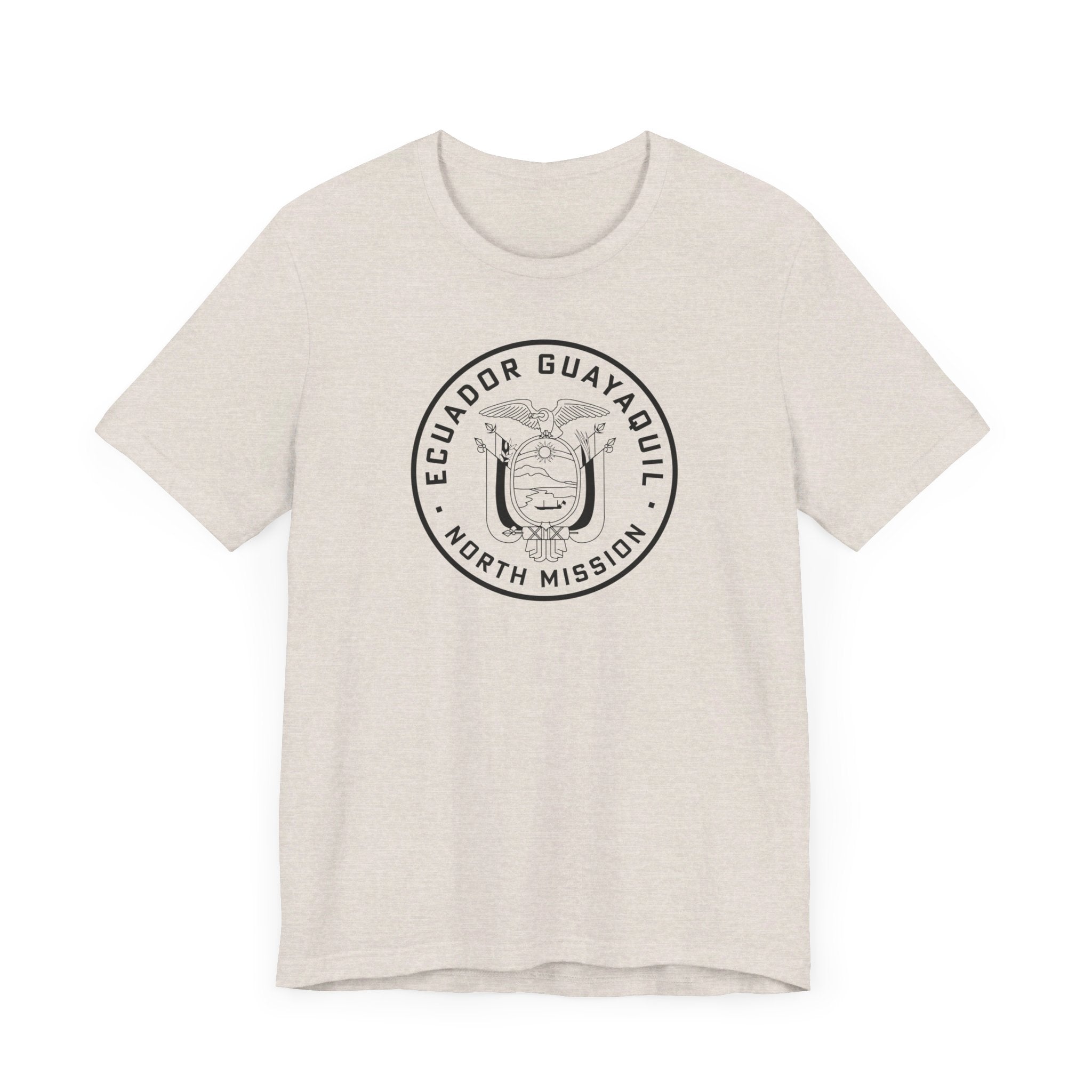 Ecuador Guayaquil North Mission Circular Monochrome Logo T-Shirt - Mission Wishlist - LDS Missionary Gift Store