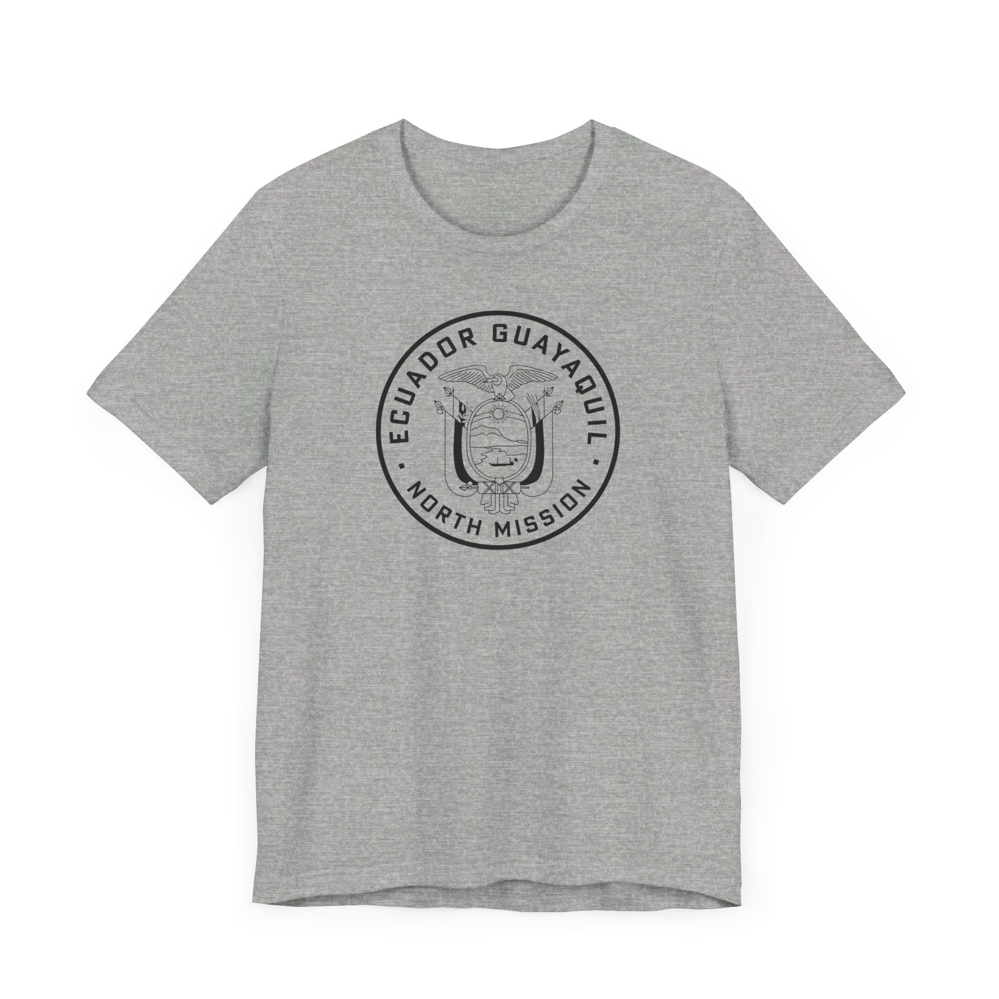 Ecuador Guayaquil North Mission Circular Monochrome Logo T-Shirt - Mission Wishlist - LDS Missionary Gift Store