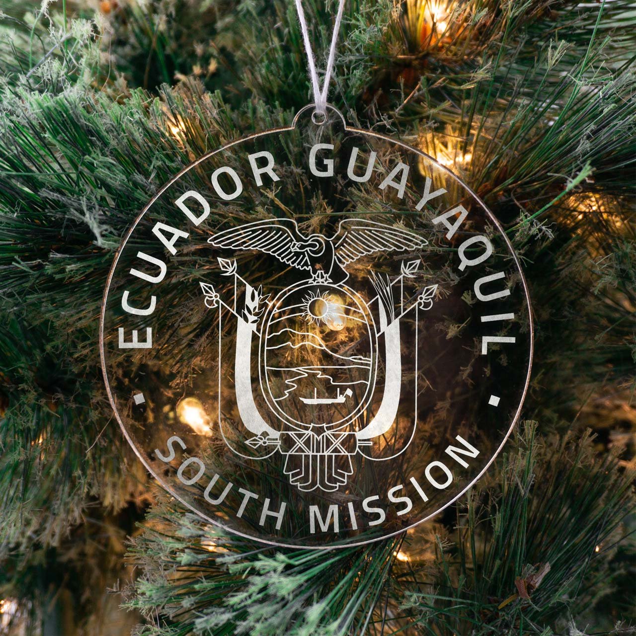 Ecuador Guayaquil South Mission Christmas Ornament - Latter-Day Saint LDS Missionary Gift - Book of Mormon