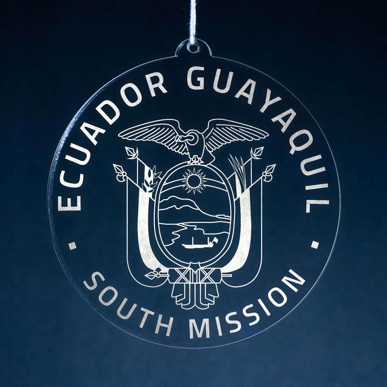 Ecuador Guayaquil South Mission Christmas Ornament - Latter-Day Saint LDS Missionary Gift - Book of Mormon