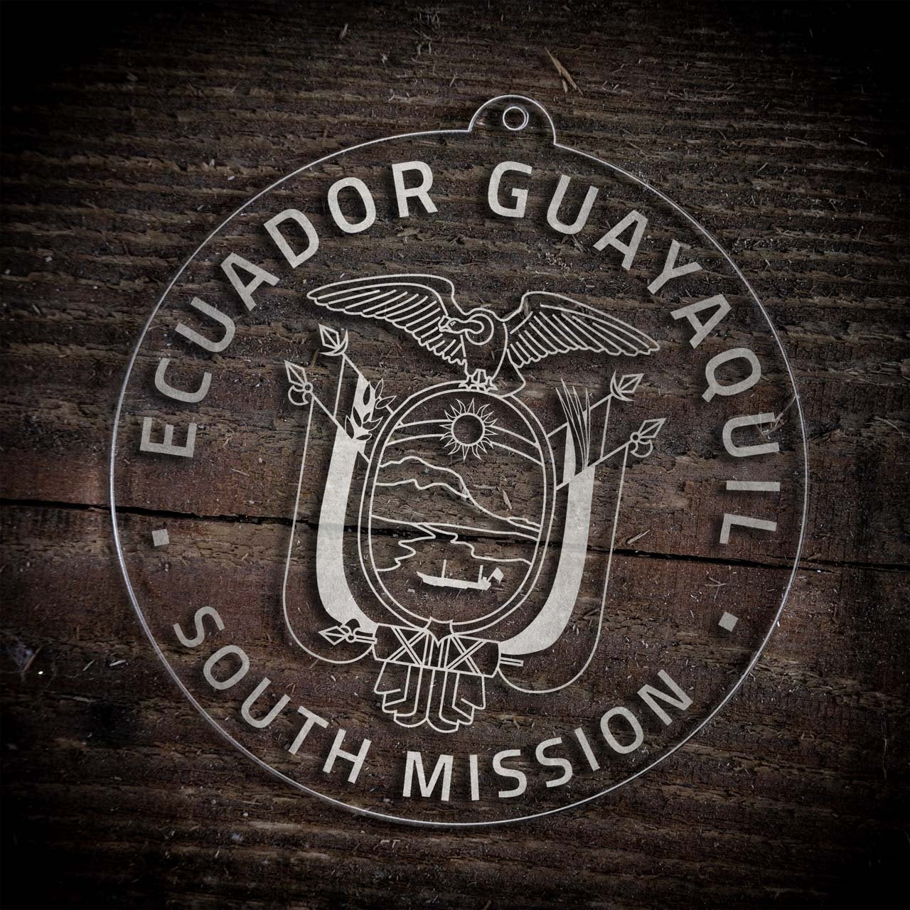 Ecuador Guayaquil South Mission Christmas Ornament - Latter-Day Saint LDS Missionary Gift - Book of Mormon