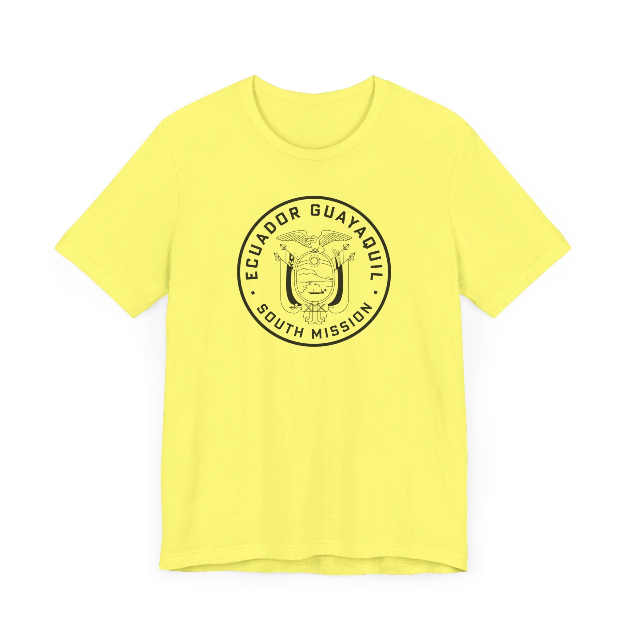 Ecuador Guayaquil South Mission Circular Monochrome Logo T-Shirt - Mission Wishlist - LDS Missionary Gift Store