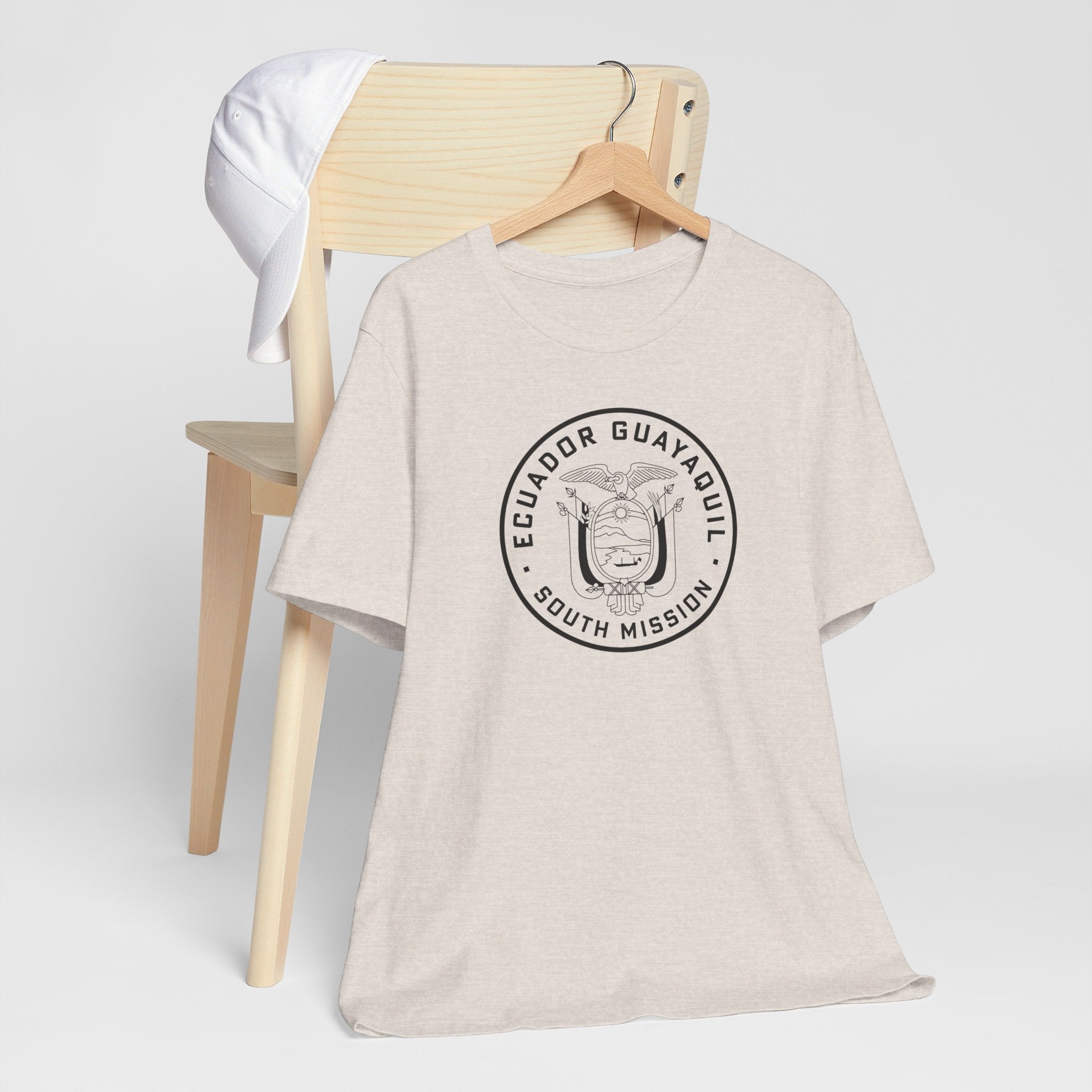 Ecuador Guayaquil South Mission Circular Monochrome Logo T-Shirt - Mission Wishlist - LDS Missionary Gift Store