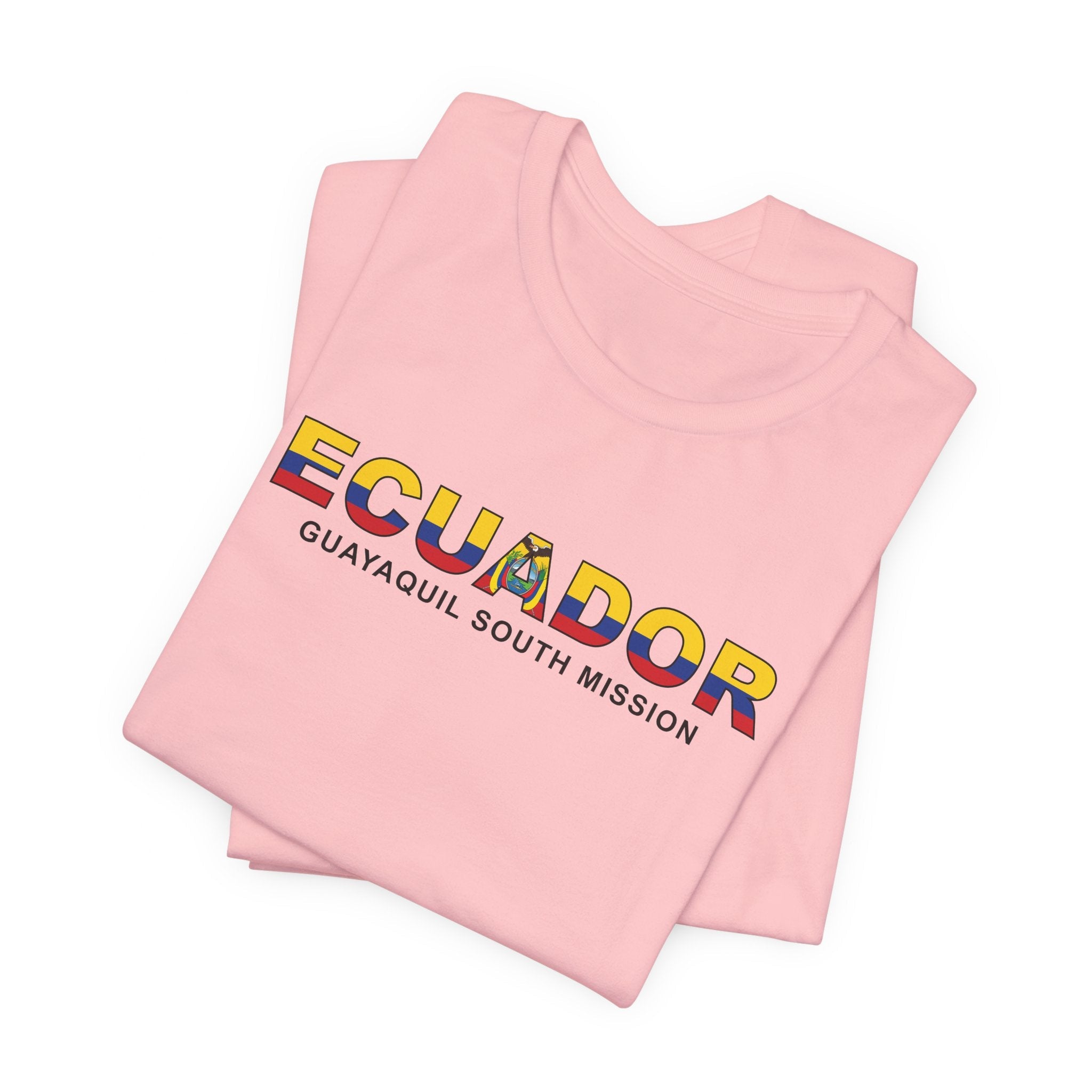 Ecuador Guayaquil South Mission Flag Title T-shirt - Mission Wishlist - LDS Missionary Gift Store