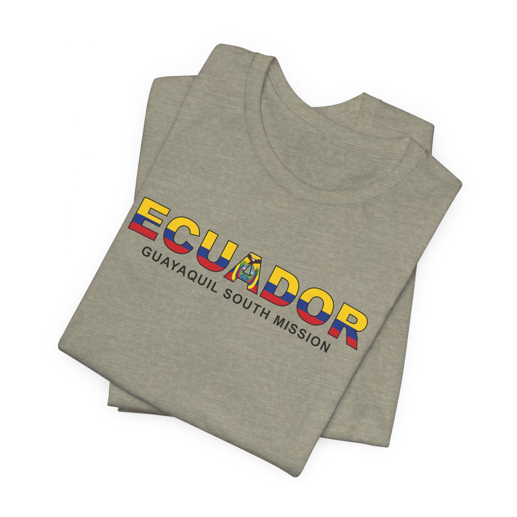 Ecuador Guayaquil South Mission Flag Title T-shirt - Mission Wishlist - LDS Missionary Gift Store
