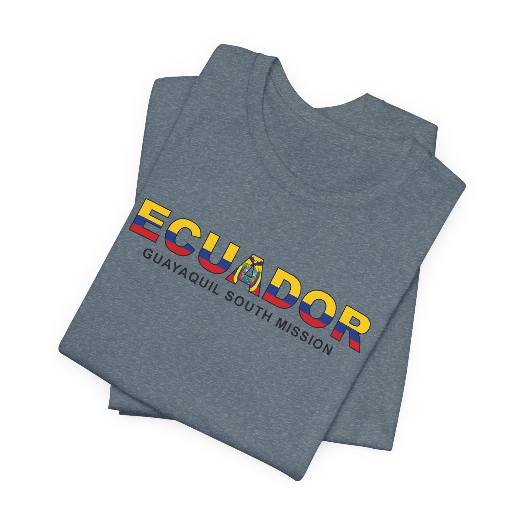 Ecuador Guayaquil South Mission Flag Title T-shirt - Mission Wishlist - LDS Missionary Gift Store