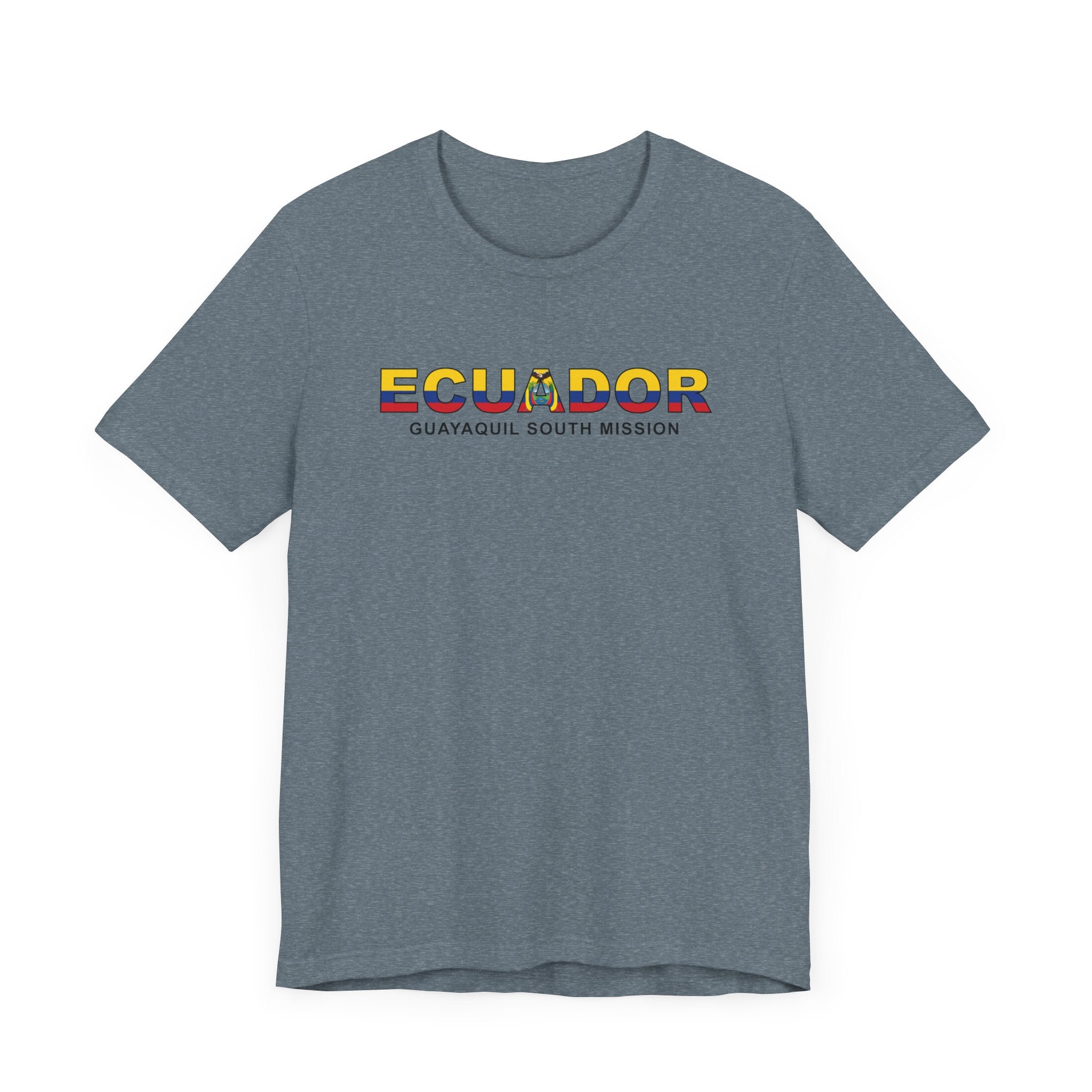 Ecuador Guayaquil South Mission Flag Title T-shirt - Mission Wishlist - LDS Missionary Gift Store