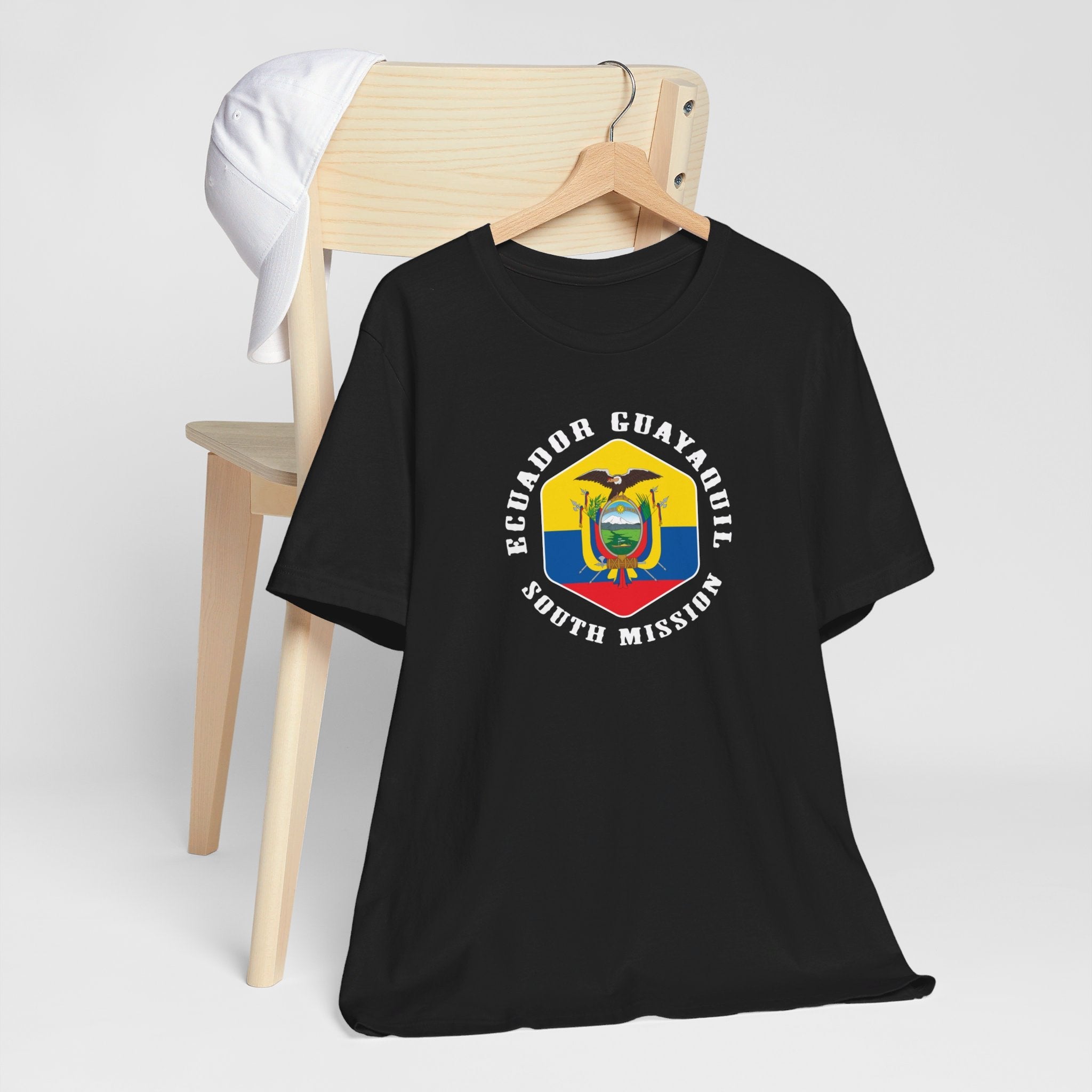 Ecuador Guayaquil South Mission Hexagonal Flag T-shirt - Latter-Day Saint LDS Missionary Gift - Book of Mormon