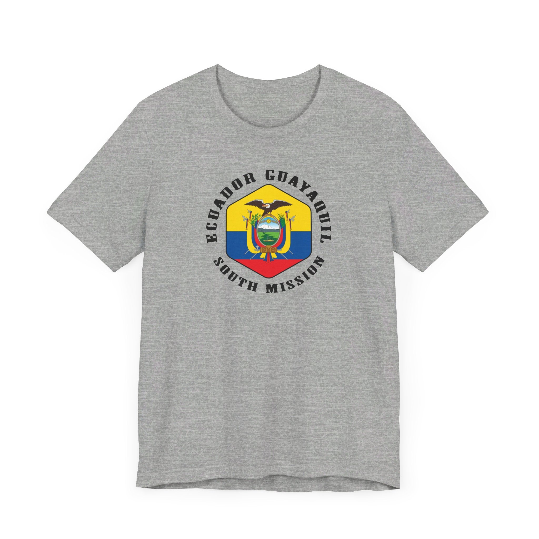 Ecuador Guayaquil South Mission Hexagonal Flag T-shirt - Latter-Day Saint LDS Missionary Gift - Book of Mormon