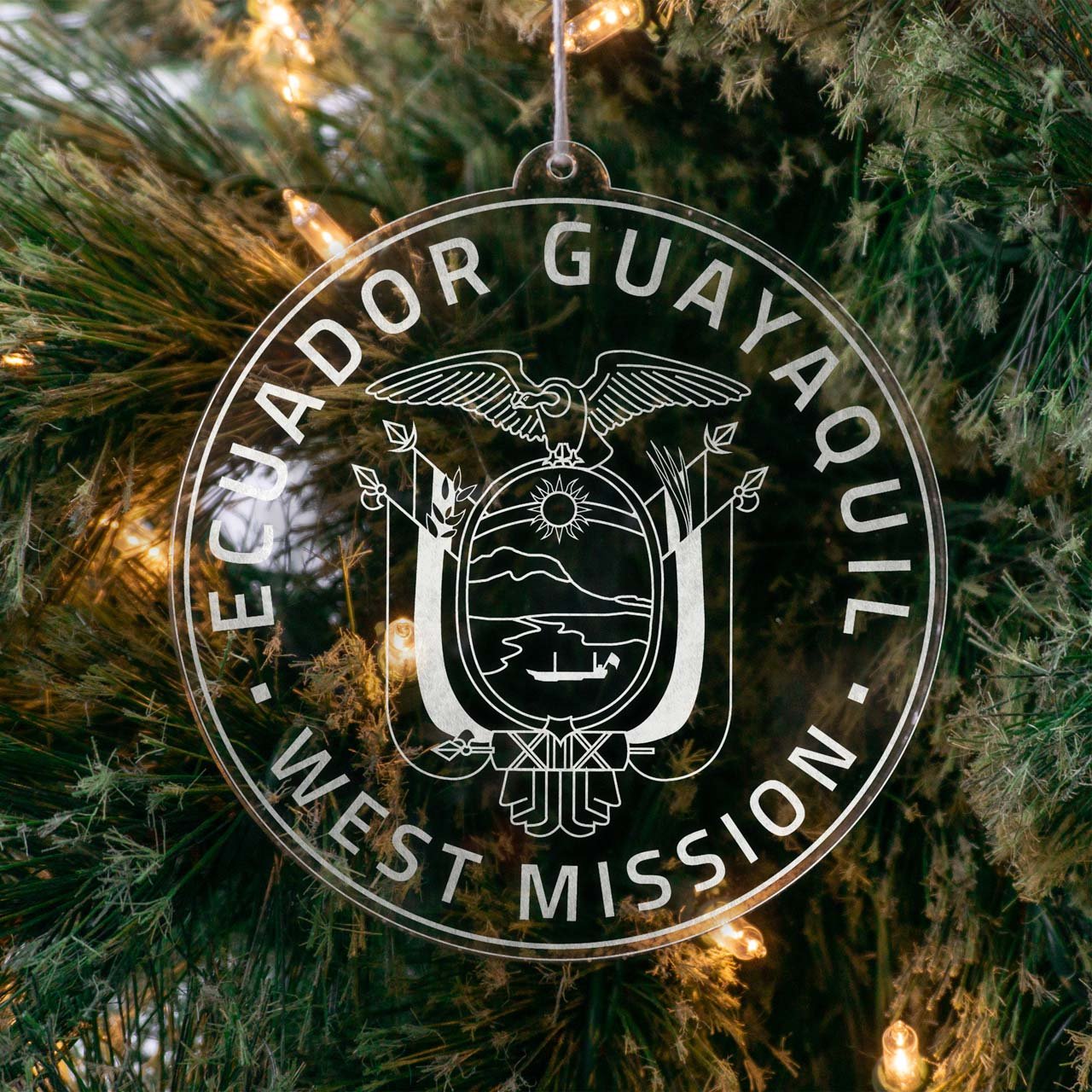 Ecuador Guayaquil West Mission Christmas Ornament - Latter-Day Saint LDS Missionary Gift - Book of Mormon