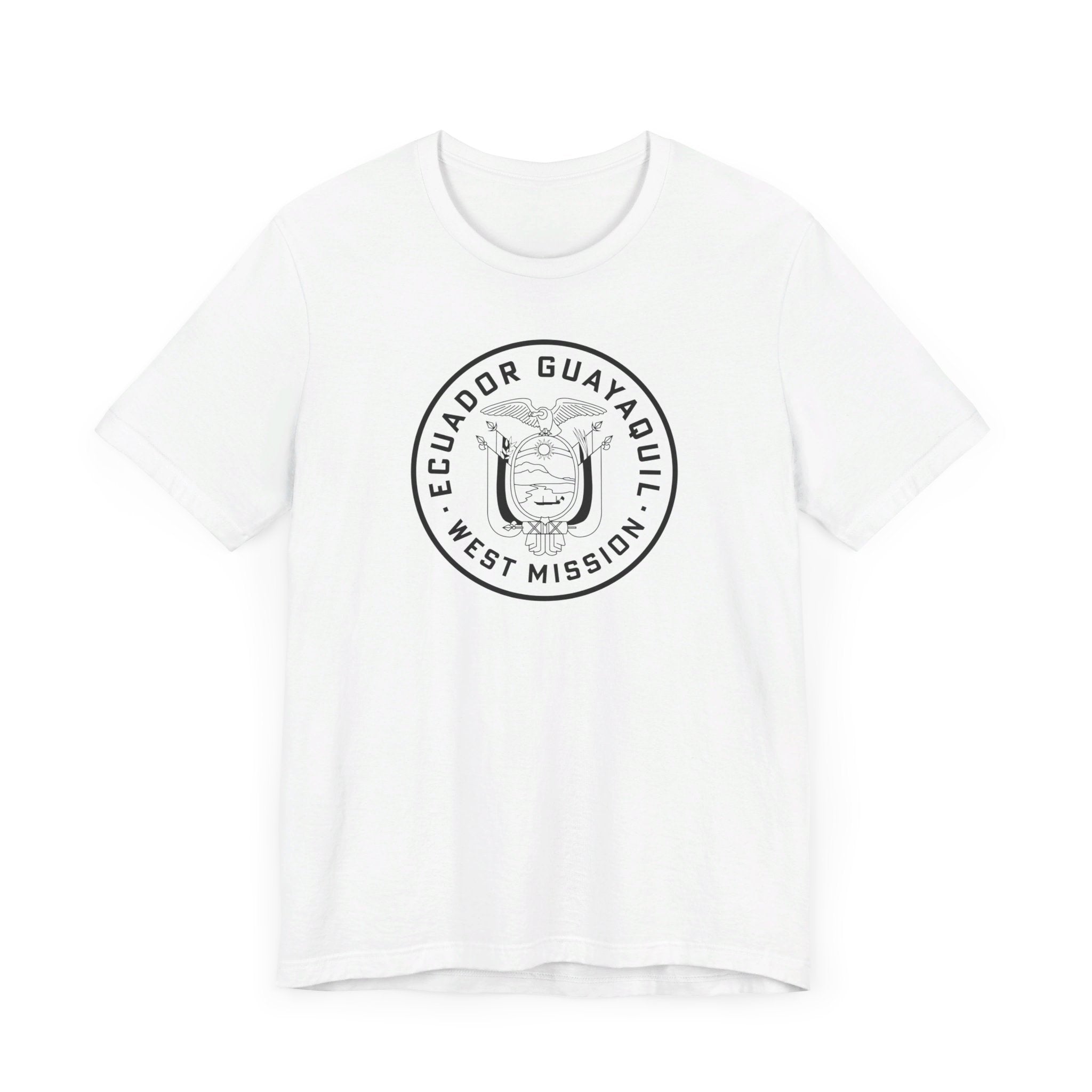 Ecuador Guayaquil West Mission Circular Monochrome Logo T-Shirt - Mission Wishlist - LDS Missionary Gift Store