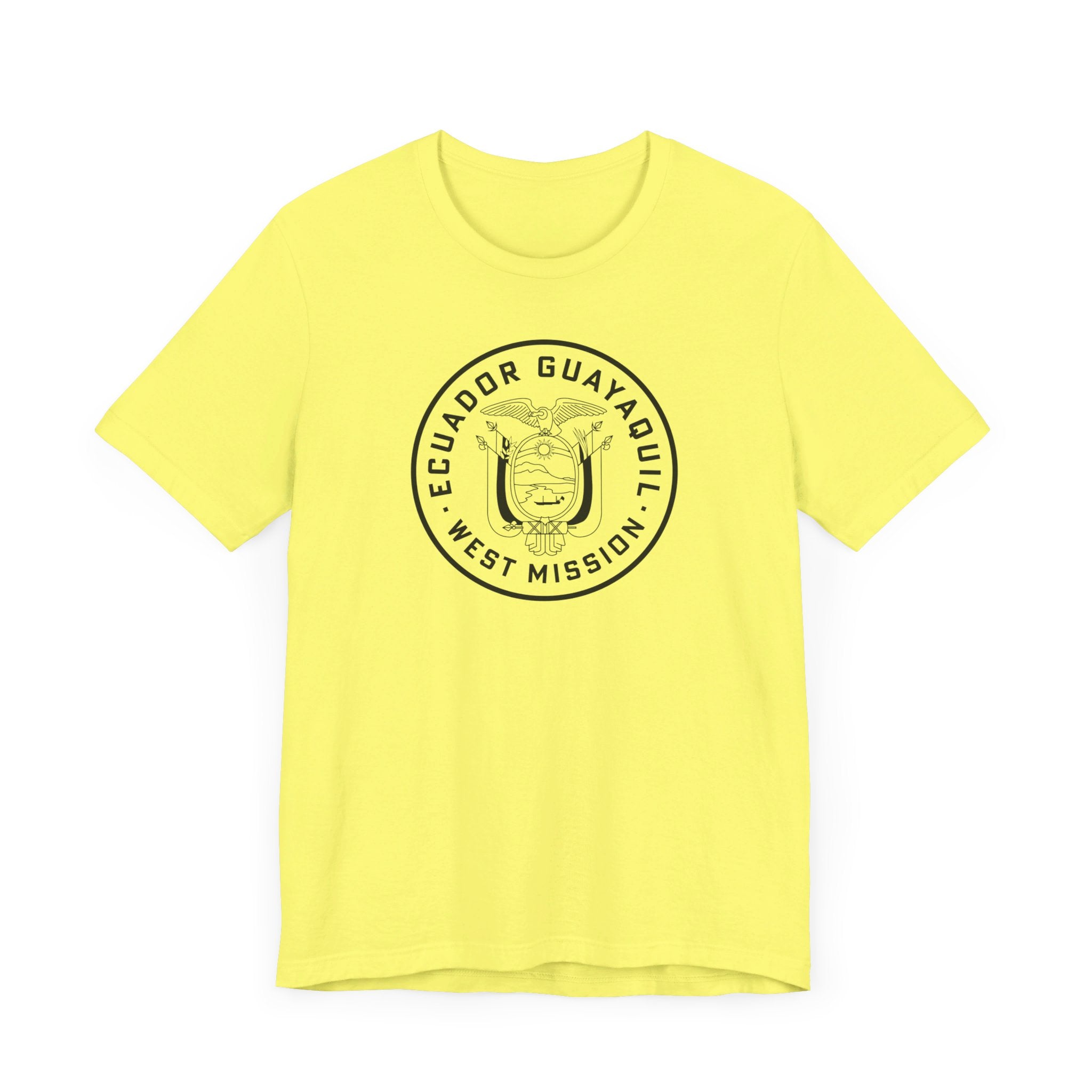 Ecuador Guayaquil West Mission Circular Monochrome Logo T-Shirt - Mission Wishlist - LDS Missionary Gift Store