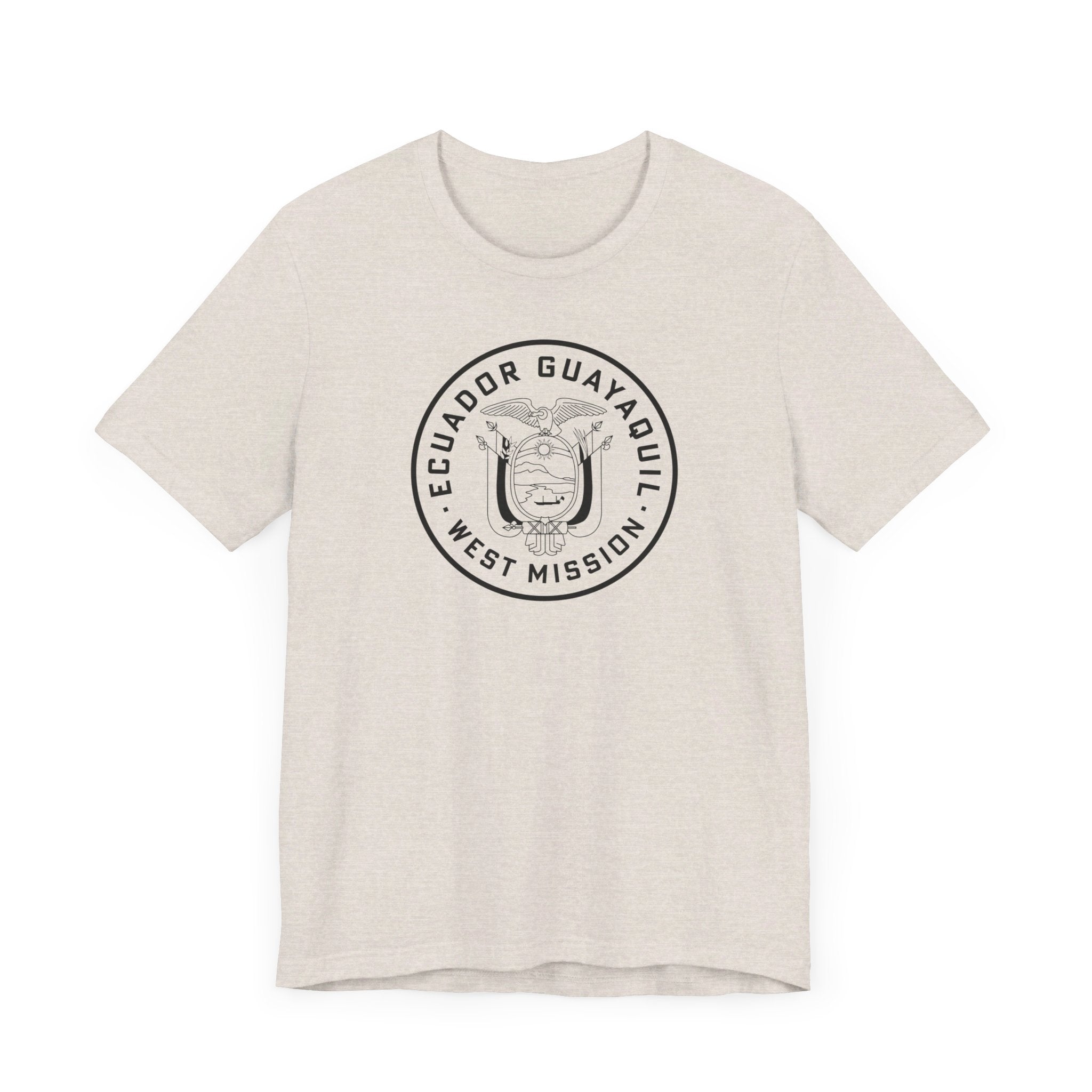 Ecuador Guayaquil West Mission Circular Monochrome Logo T-Shirt - Mission Wishlist - LDS Missionary Gift Store