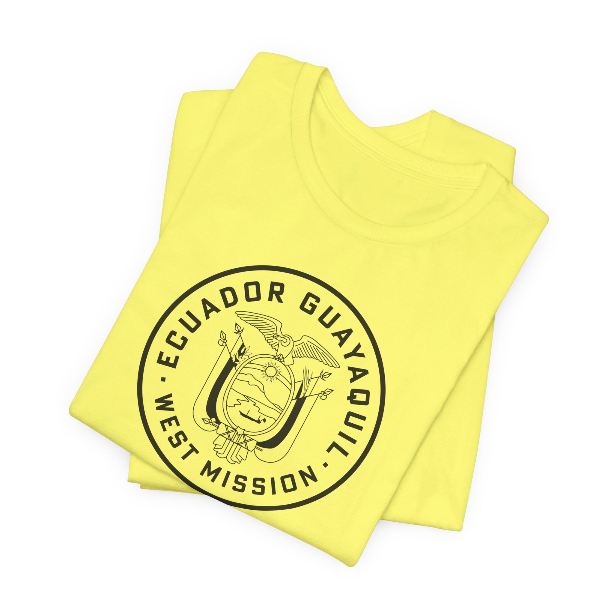 Ecuador Guayaquil West Mission Circular Monochrome Logo T-Shirt - Mission Wishlist - LDS Missionary Gift Store