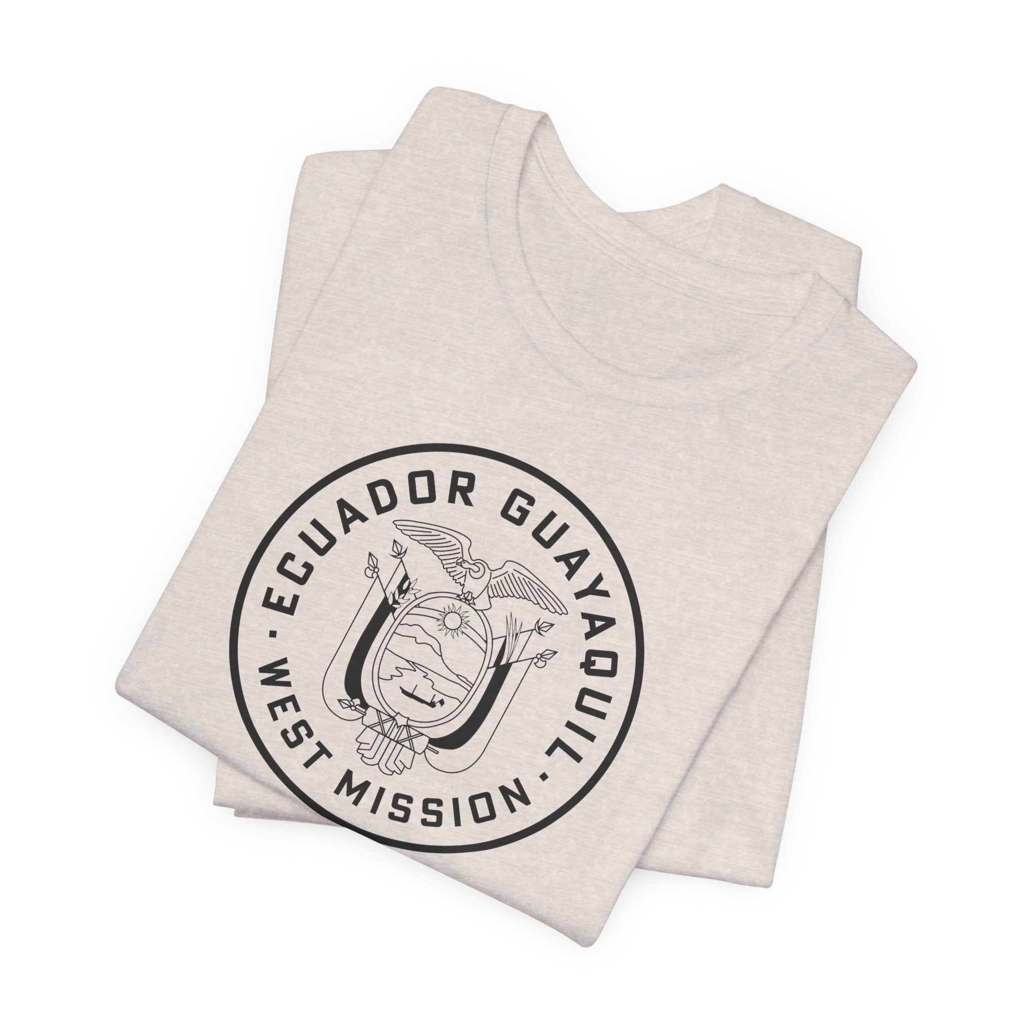 Ecuador Guayaquil West Mission Circular Monochrome Logo T-Shirt - Mission Wishlist - LDS Missionary Gift Store