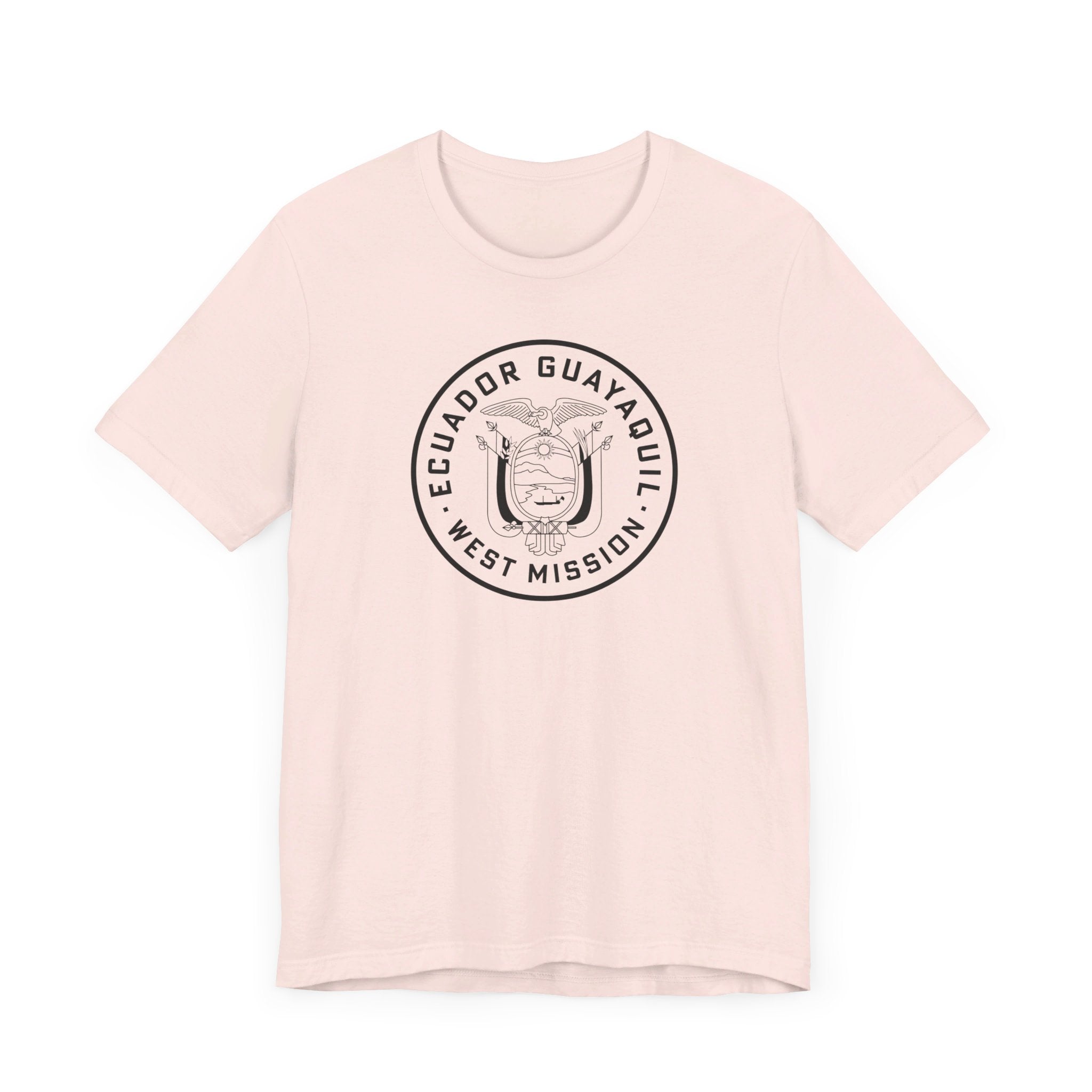 Ecuador Guayaquil West Mission Circular Monochrome Logo T-Shirt - Mission Wishlist - LDS Missionary Gift Store