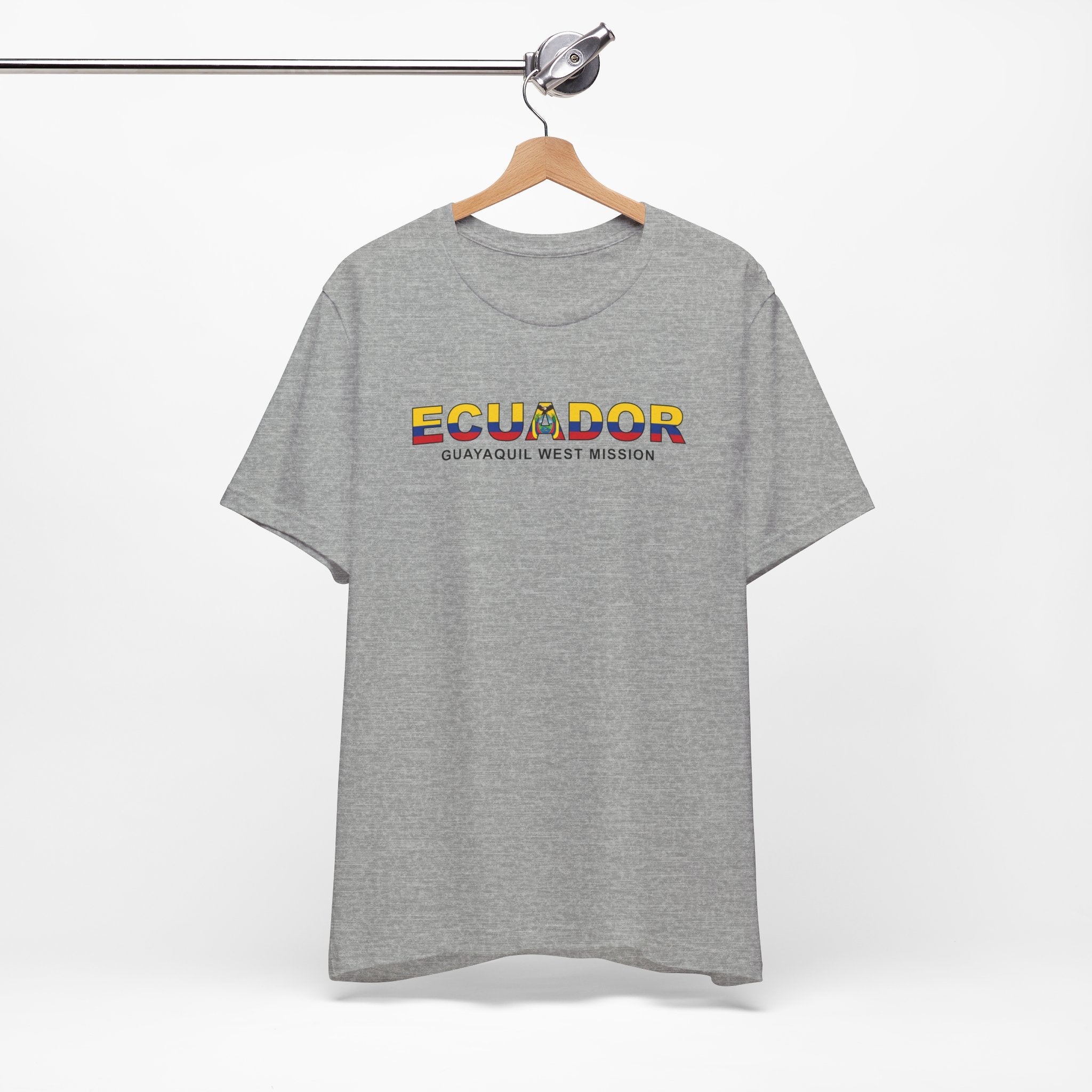 Ecuador Guayaquil West Mission Flag Title T-shirt - Mission Wishlist - LDS Missionary Gift Store