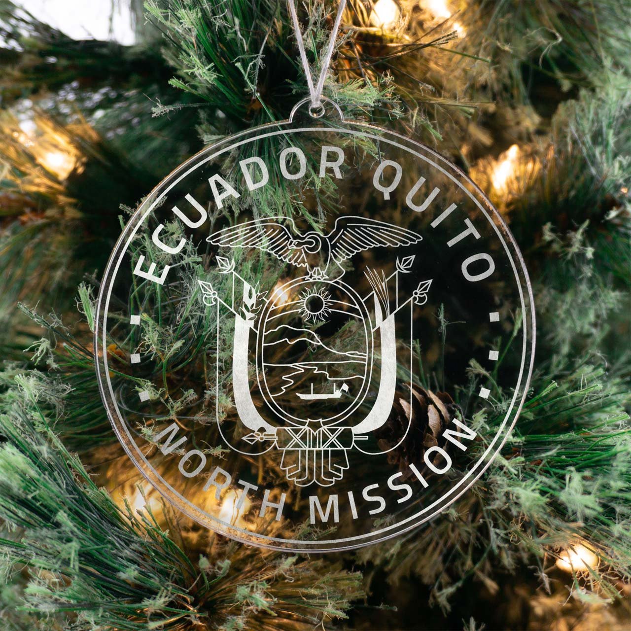 Ecuador Quito North Mission Christmas Ornament - Latter-Day Saint LDS Missionary Gift - Book of Mormon
