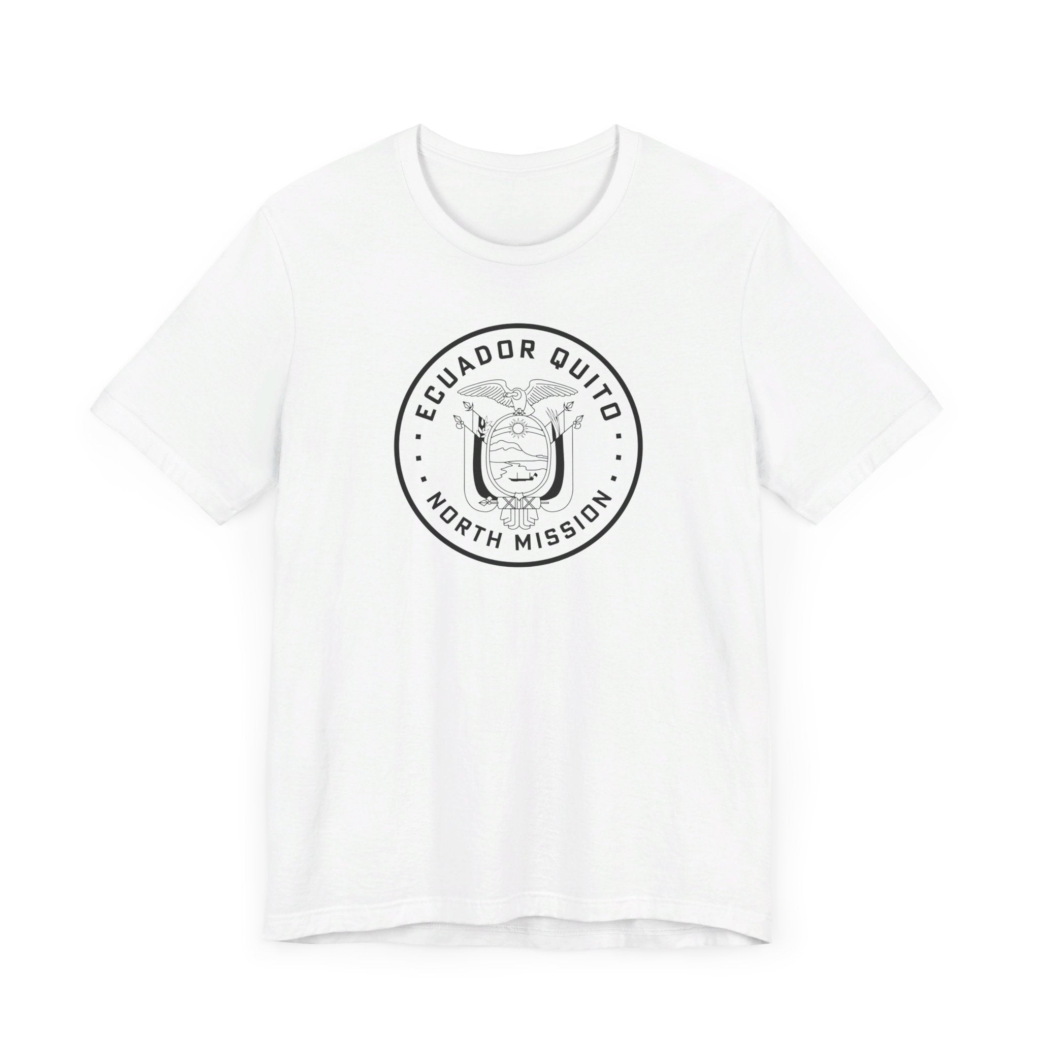 Ecuador Quito North Mission Circular Monochrome Logo T-Shirt - Mission Wishlist - LDS Missionary Gift Store