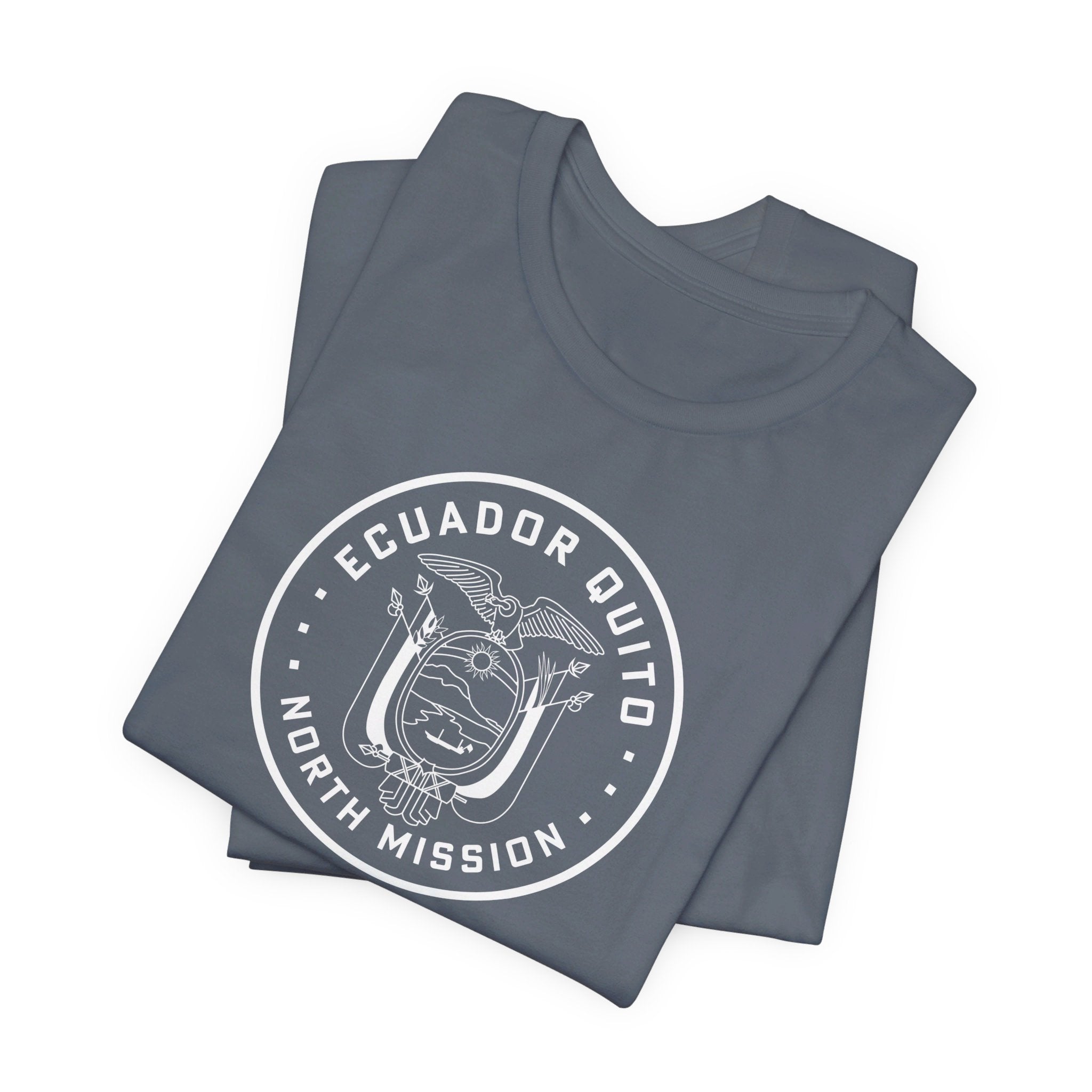 Ecuador Quito North Mission Circular Monochrome Logo T-Shirt - Mission Wishlist - LDS Missionary Gift Store