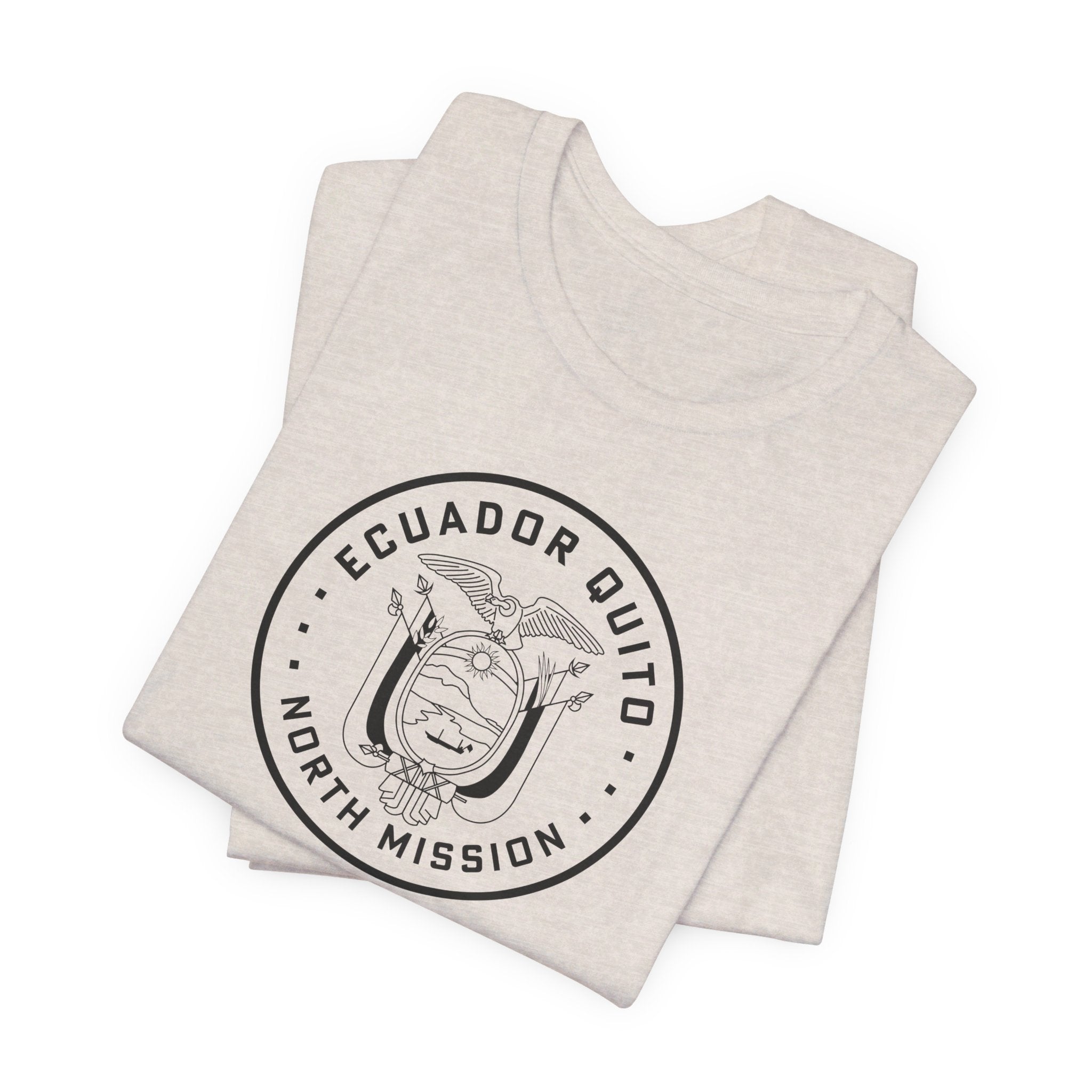 Ecuador Quito North Mission Circular Monochrome Logo T-Shirt - Mission Wishlist - LDS Missionary Gift Store