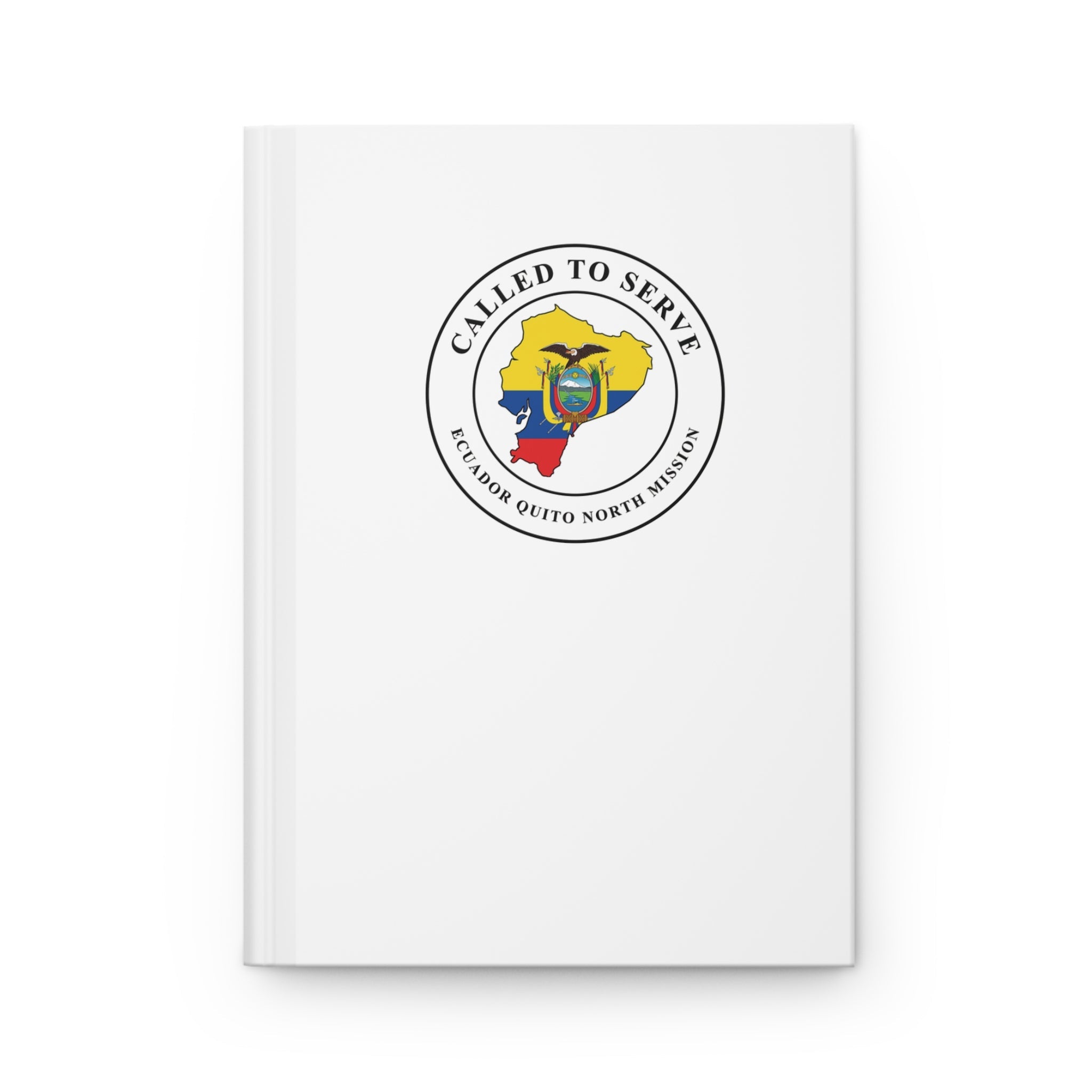 Ecuador Quito North Mission Flag Map Called to Serve White Hardcover Journal Matte - Mission Wishlist - LDS Missionary Gift Store
