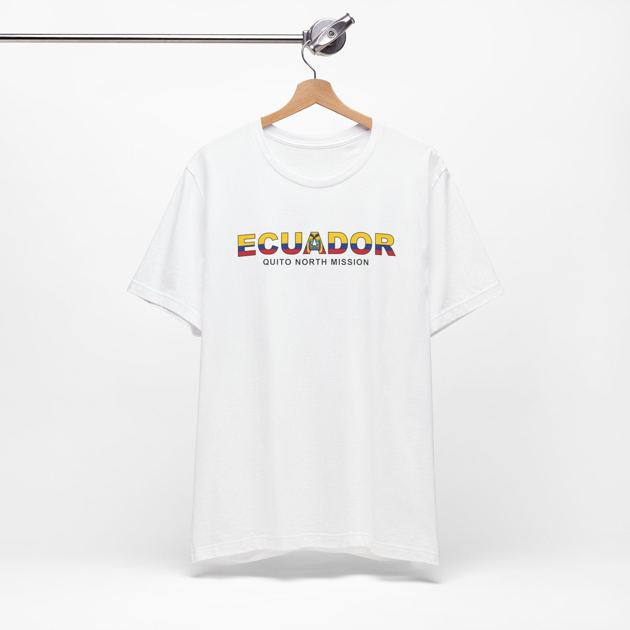 Ecuador Quito North Mission Flag Title T-shirt - Mission Wishlist - LDS Missionary Gift Store
