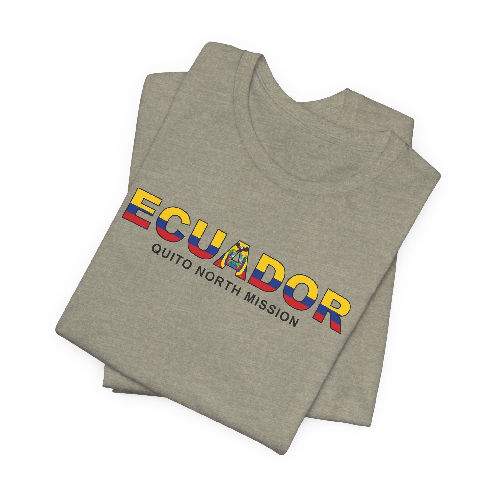 Ecuador Quito North Mission Flag Title T-shirt - Mission Wishlist - LDS Missionary Gift Store