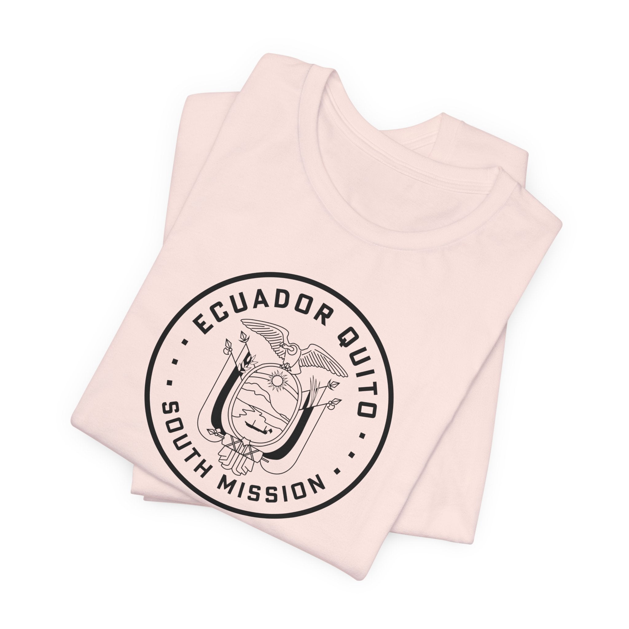 Ecuador Quito South Mission Circular Monochrome Logo T-Shirt - Mission Wishlist - LDS Missionary Gift Store
