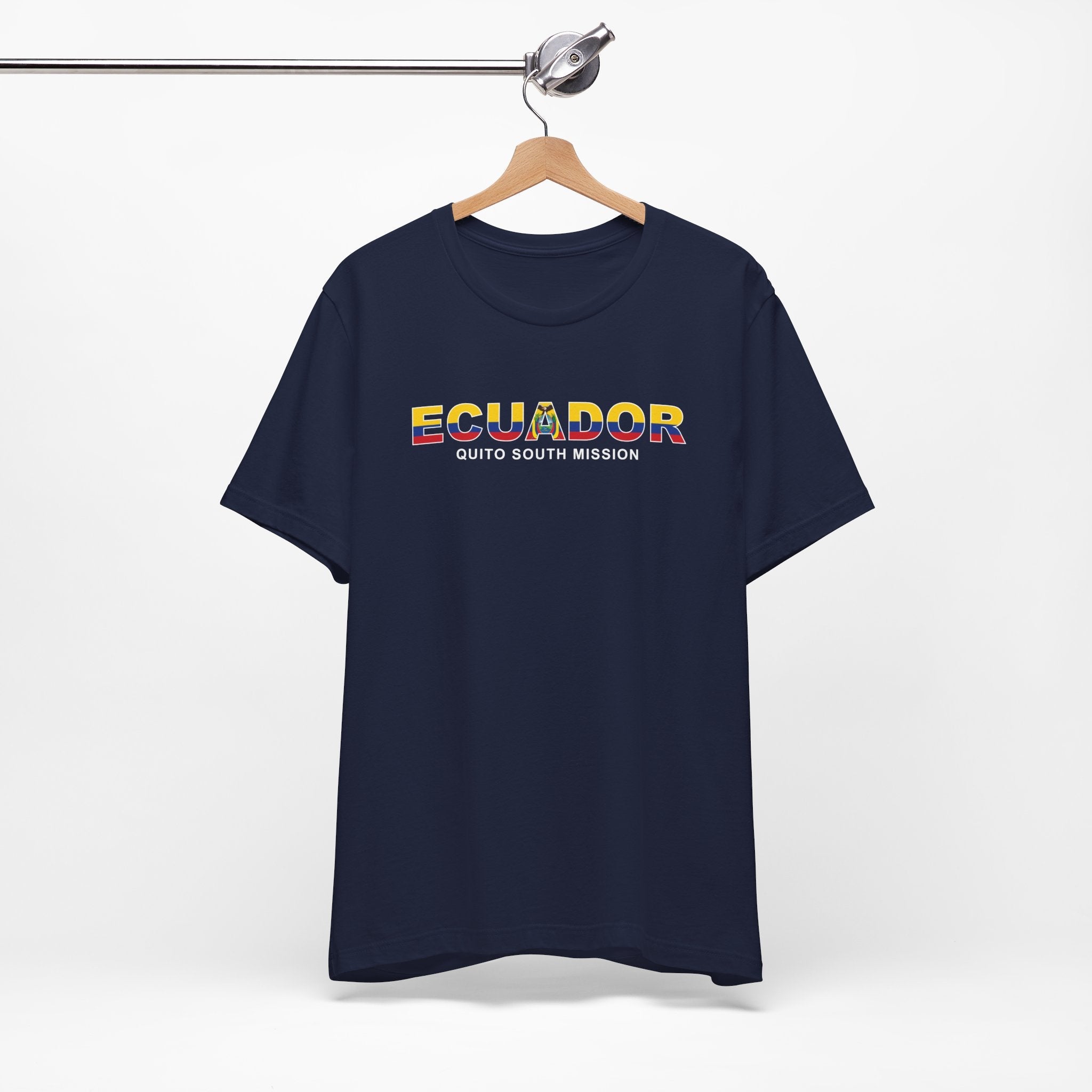 Ecuador Quito South Mission Flag Title T-shirt - Mission Wishlist - LDS Missionary Gift Store