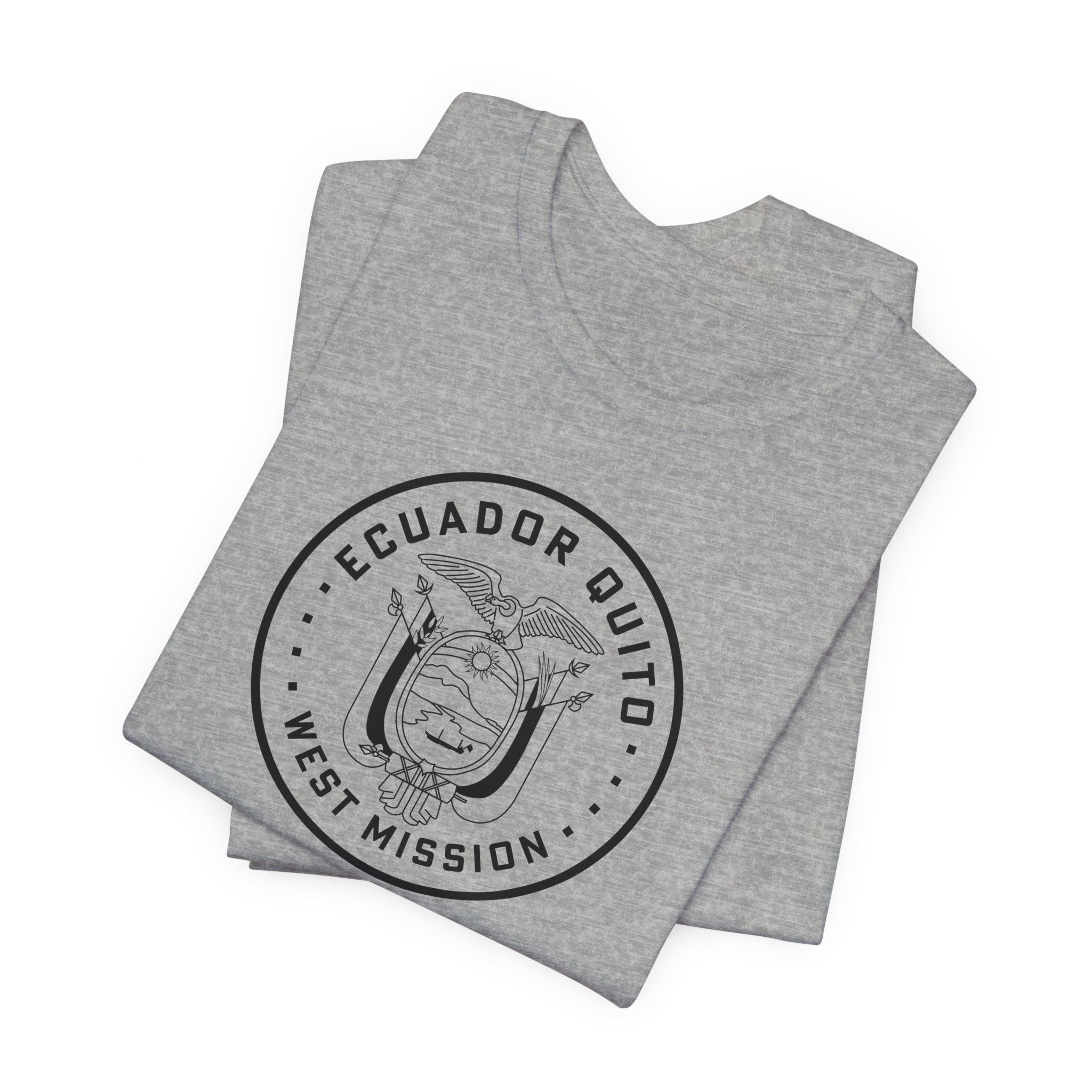 Ecuador Quito West Mission Circular Monochrome Logo T-Shirt - Mission Wishlist - LDS Missionary Gift Store