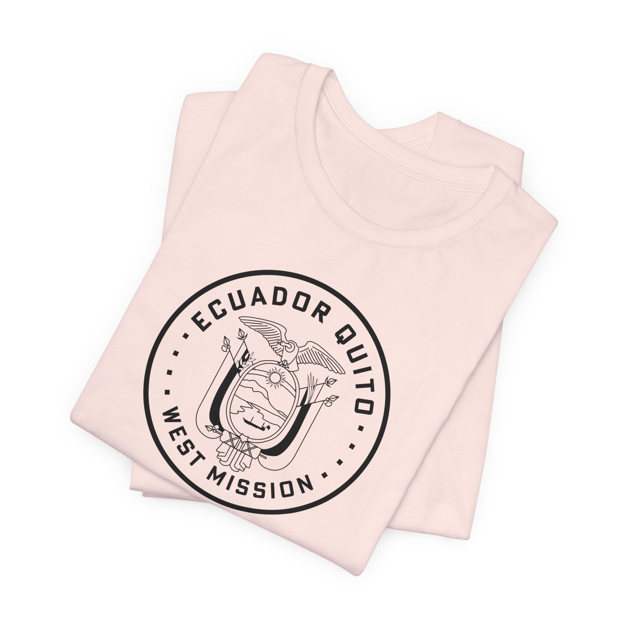 Ecuador Quito West Mission Circular Monochrome Logo T-Shirt - Mission Wishlist - LDS Missionary Gift Store