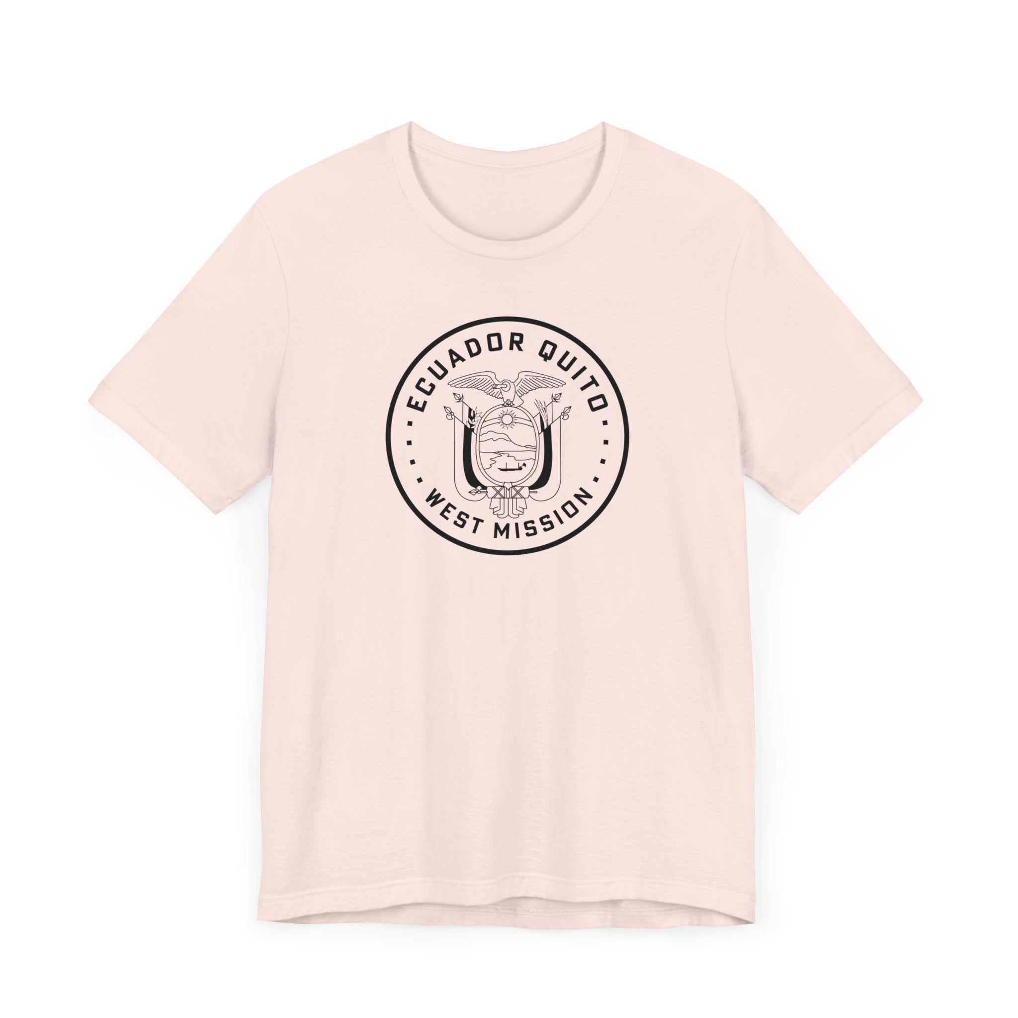 Ecuador Quito West Mission Circular Monochrome Logo T-Shirt - Mission Wishlist - LDS Missionary Gift Store