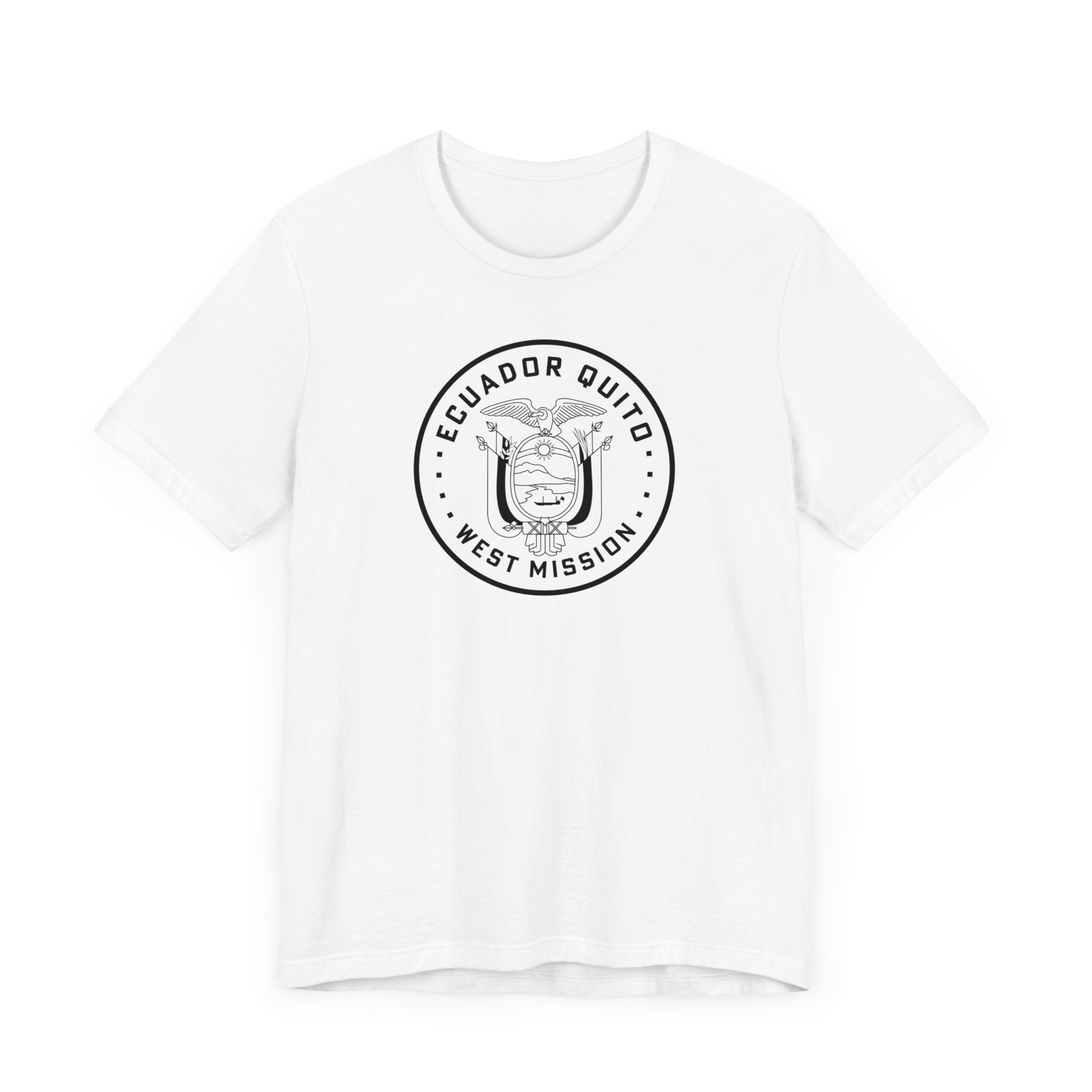 Ecuador Quito West Mission Circular Monochrome Logo T-Shirt - Mission Wishlist - LDS Missionary Gift Store