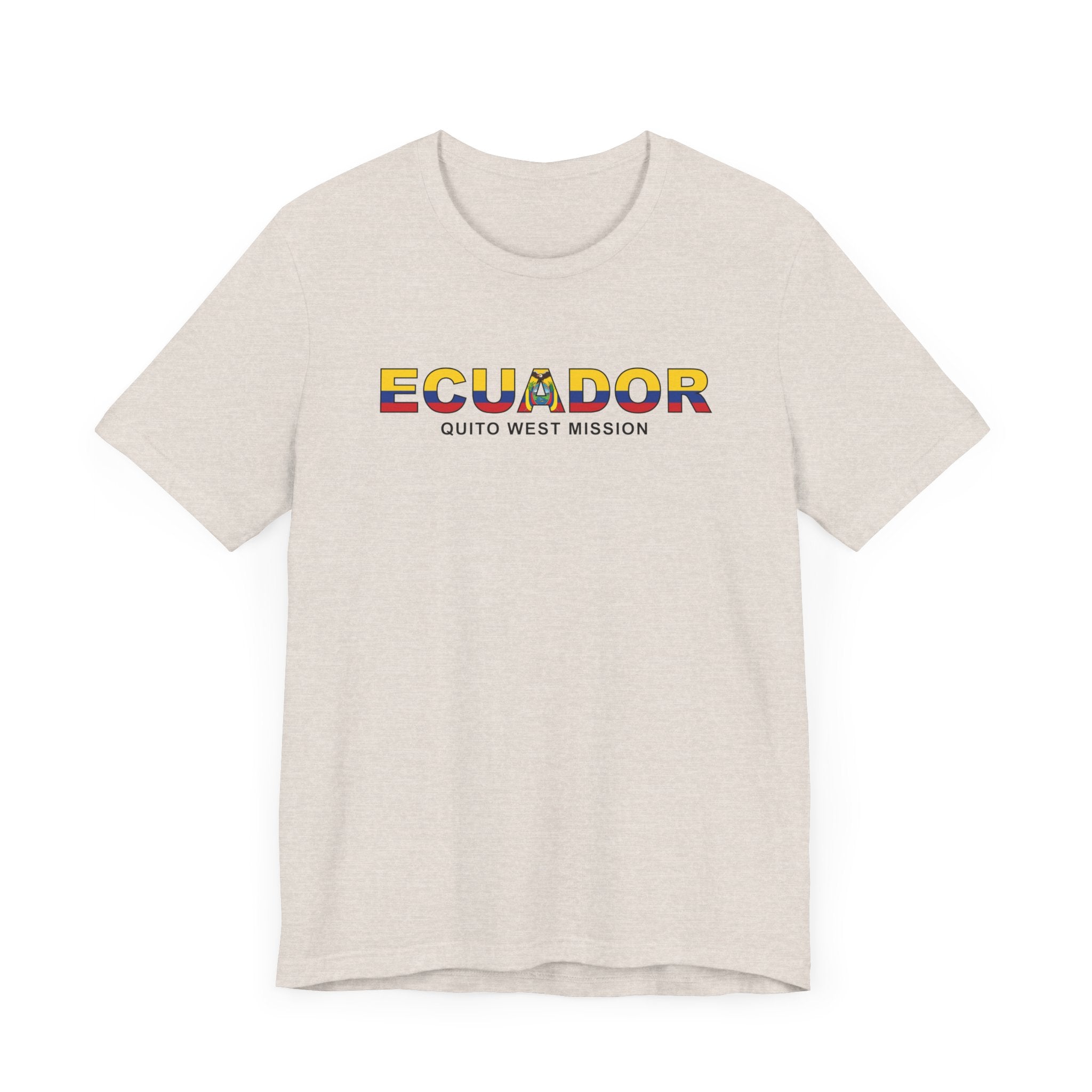 Ecuador Quito West Mission Flag Title T-shirt - Mission Wishlist - LDS Missionary Gift Store