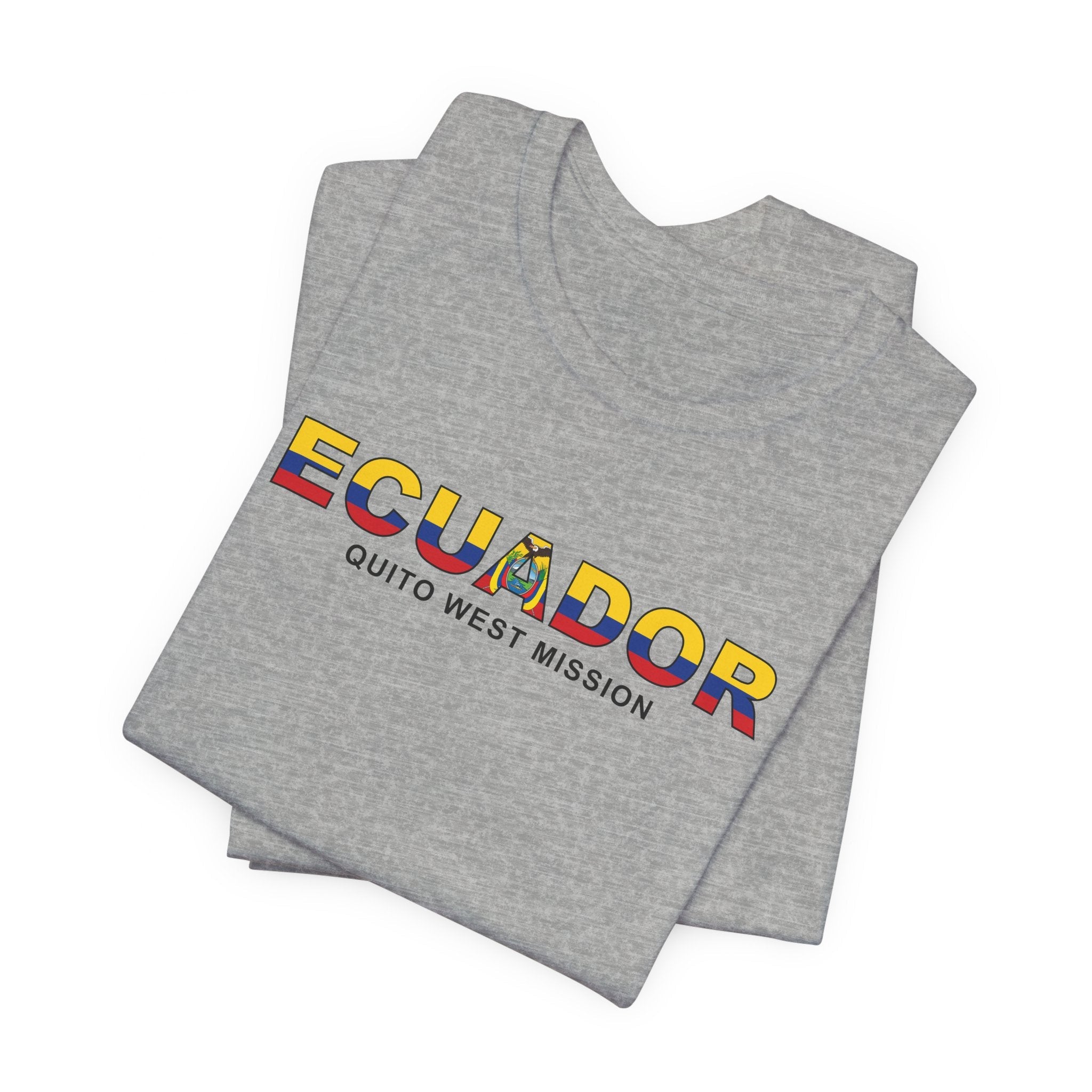 Ecuador Quito West Mission Flag Title T-shirt - Mission Wishlist - LDS Missionary Gift Store