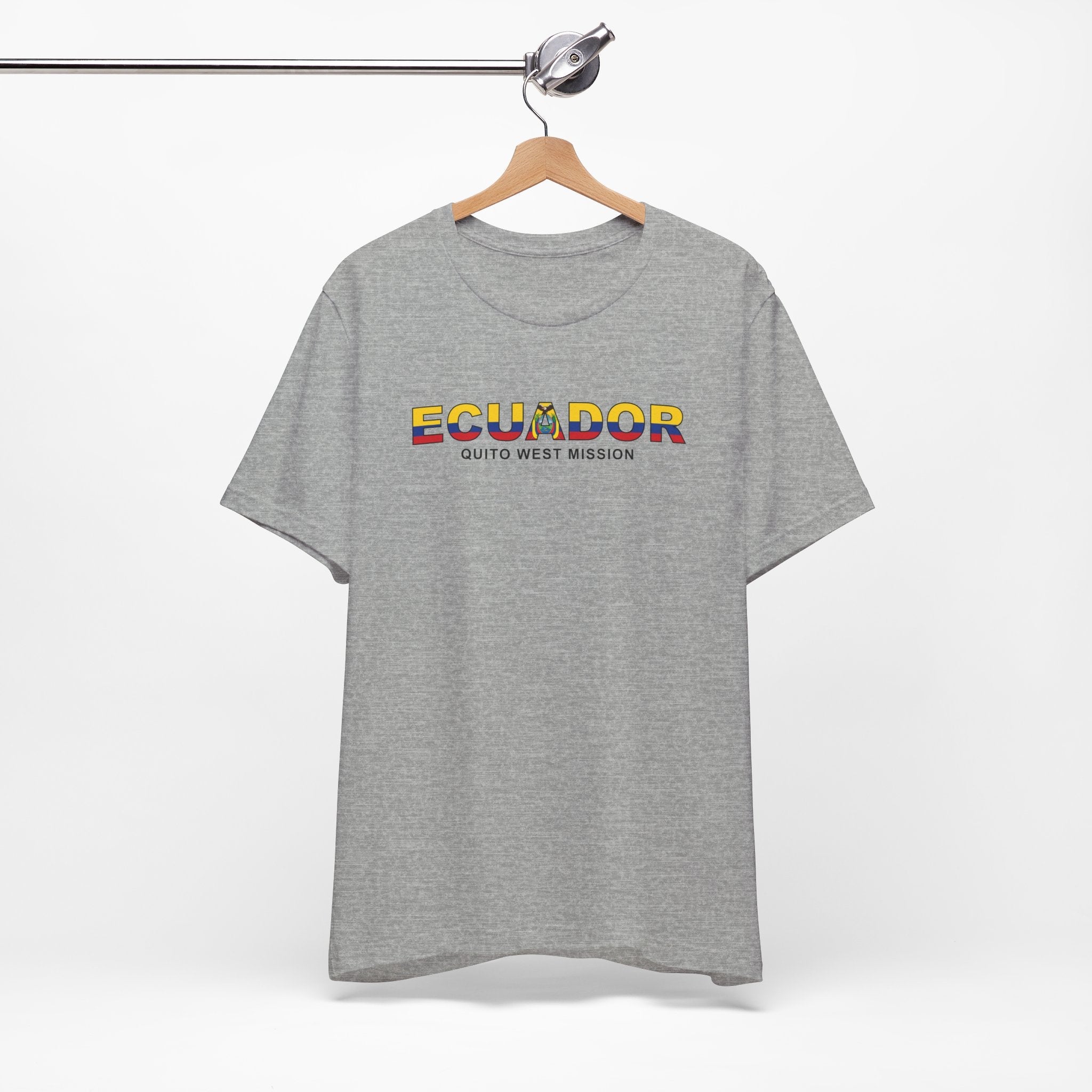 Ecuador Quito West Mission Flag Title T-shirt - Mission Wishlist - LDS Missionary Gift Store