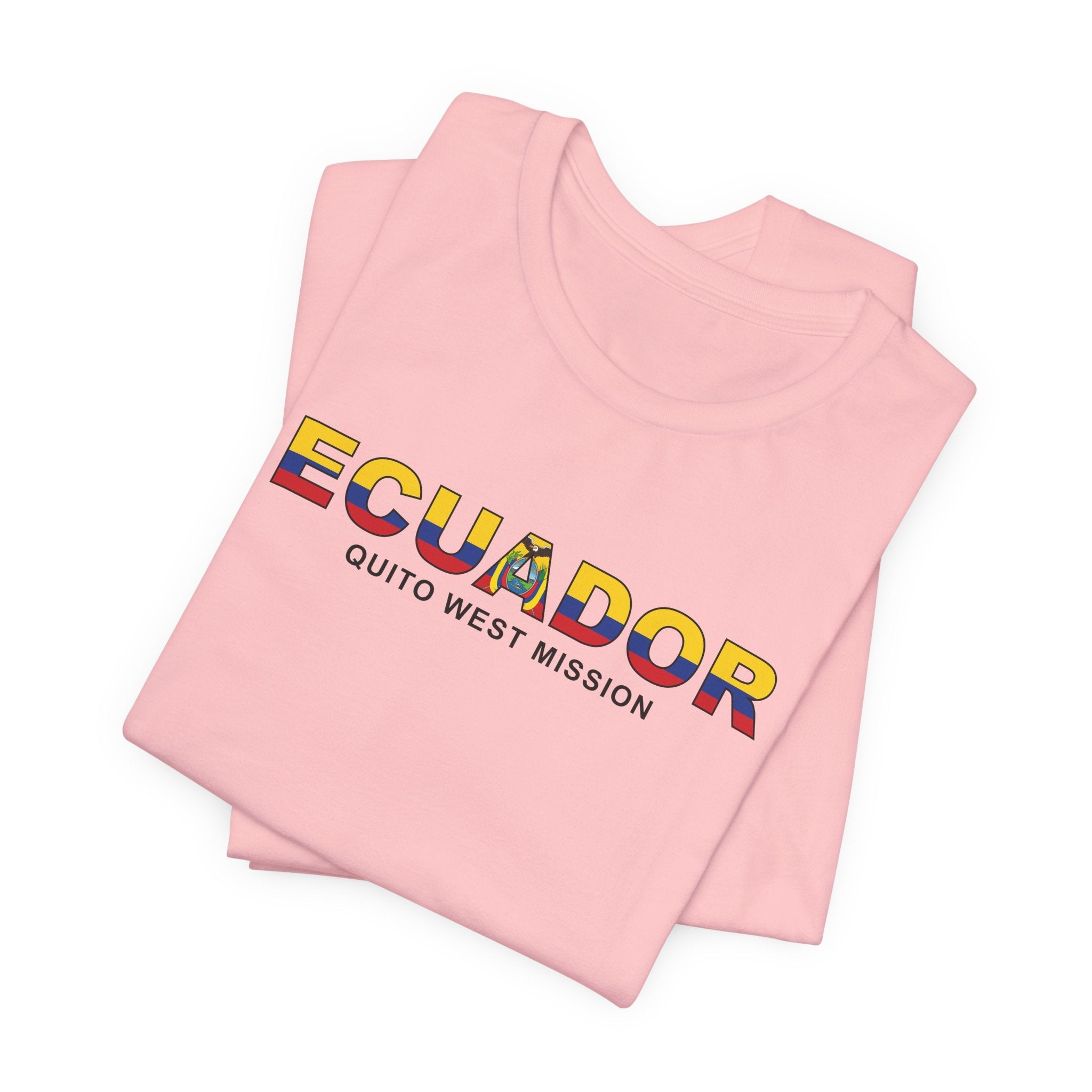 Ecuador Quito West Mission Flag Title T-shirt - Mission Wishlist - LDS Missionary Gift Store