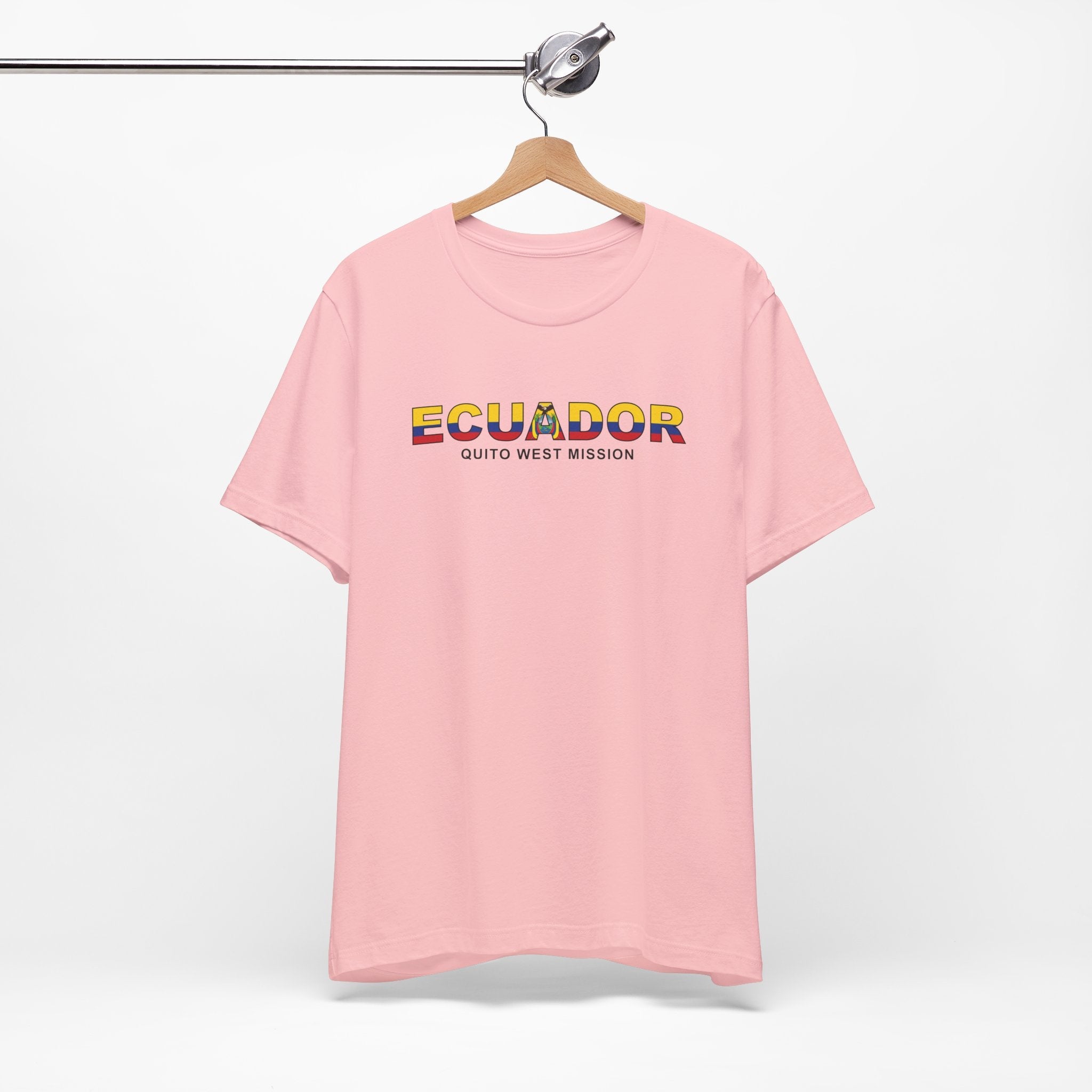 Ecuador Quito West Mission Flag Title T-shirt - Mission Wishlist - LDS Missionary Gift Store