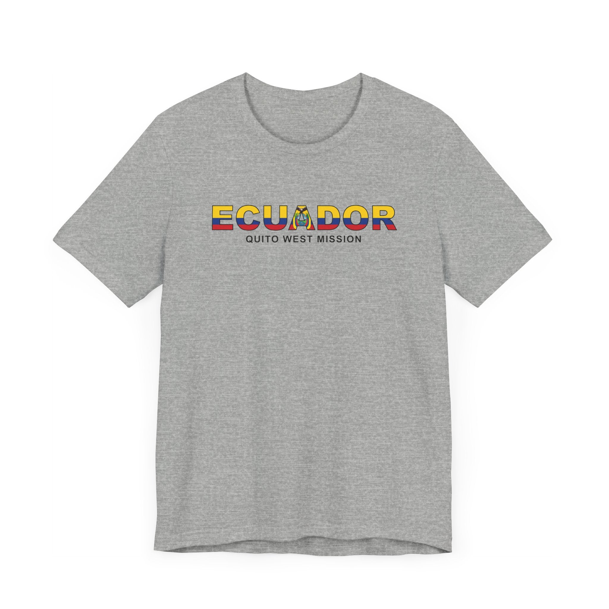 Ecuador Quito West Mission Flag Title T-shirt - Mission Wishlist - LDS Missionary Gift Store
