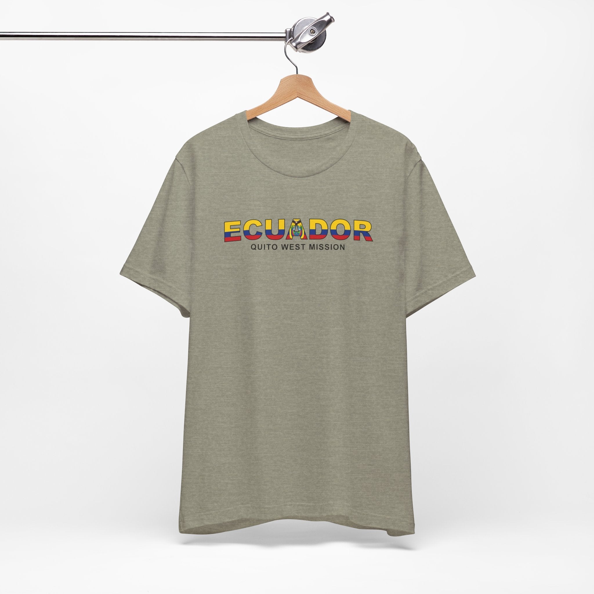 Ecuador Quito West Mission Flag Title T-shirt - Mission Wishlist - LDS Missionary Gift Store